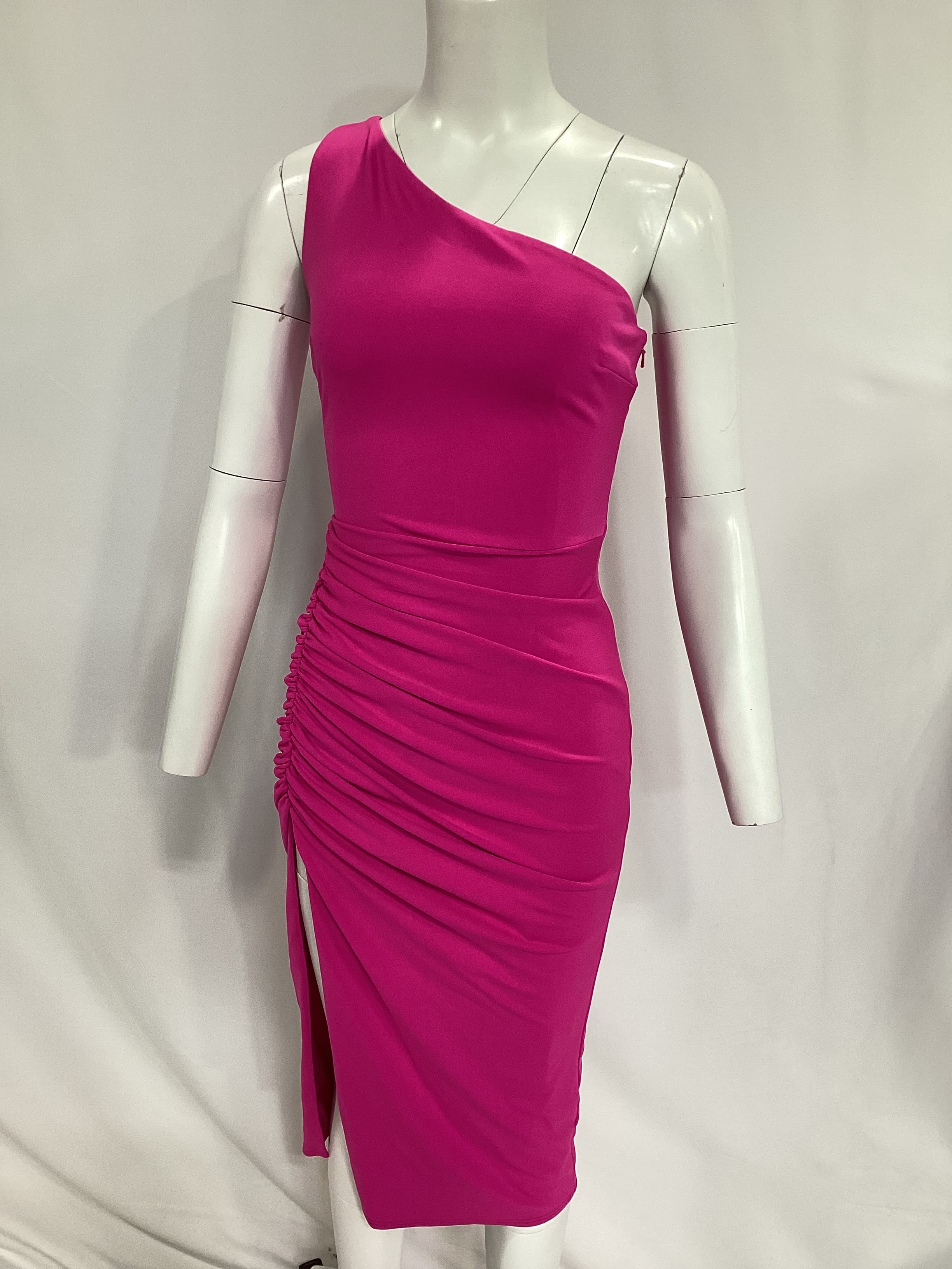 New Age Dress In Electric Pink - Image 4