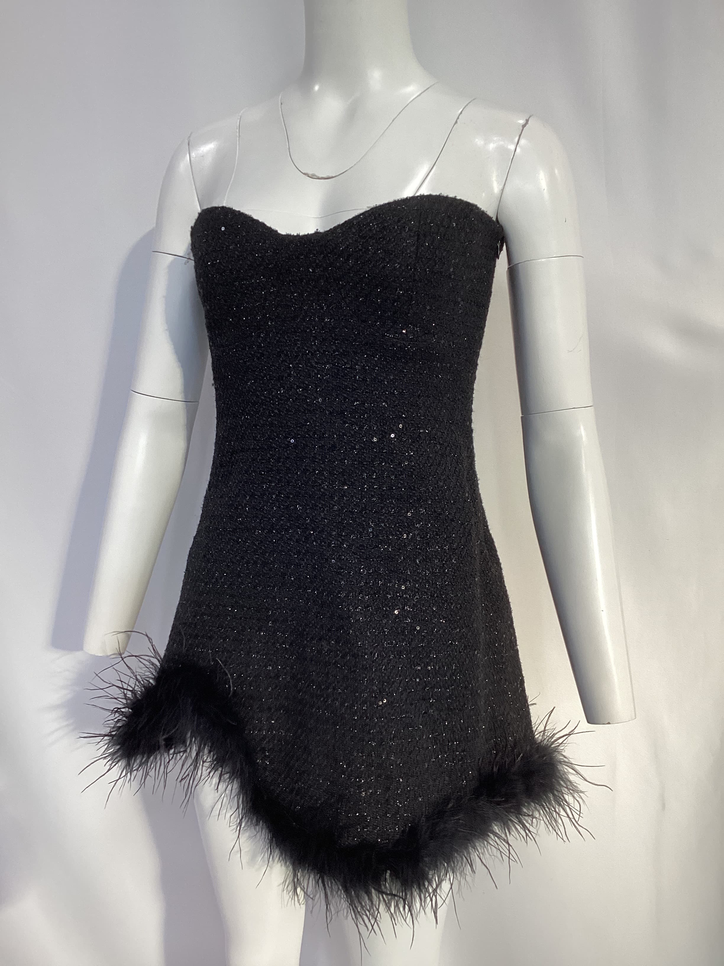 Lenni Mini Dress In Black - Image 3