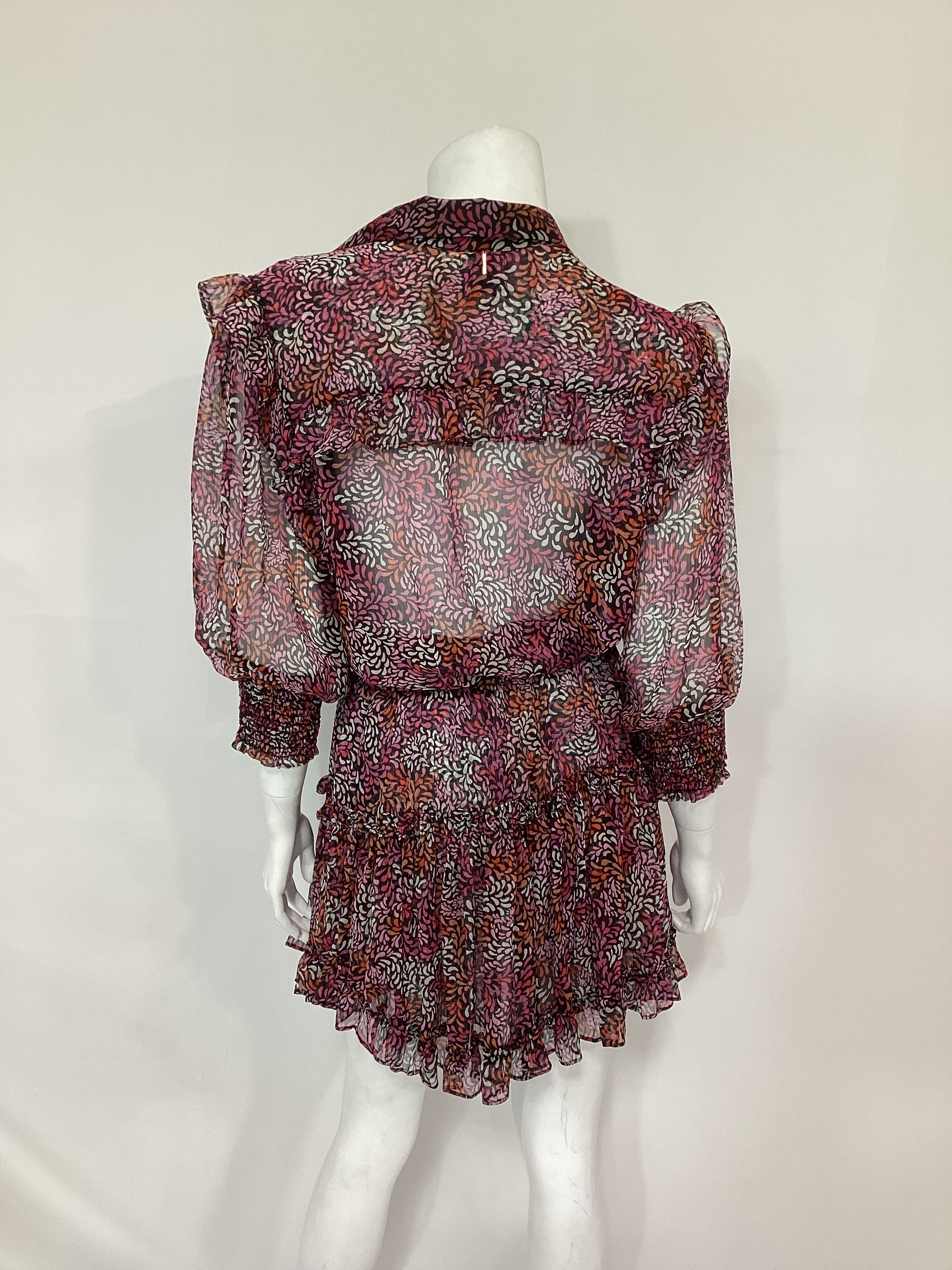 Amelie Dress In Autumn Leaves Ditsy - Image 2