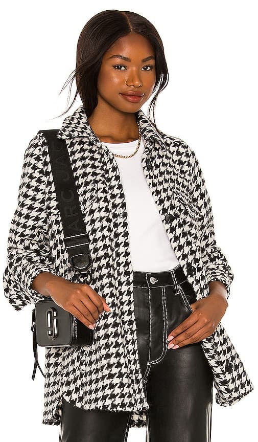 Libby Shirt Jacket In Houndstooth - Image 1