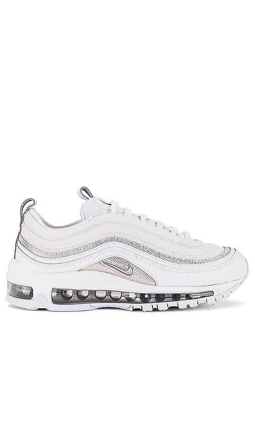 Air Max 97 Sneaker In White, Chrome, & Platinum Tint - Image 1