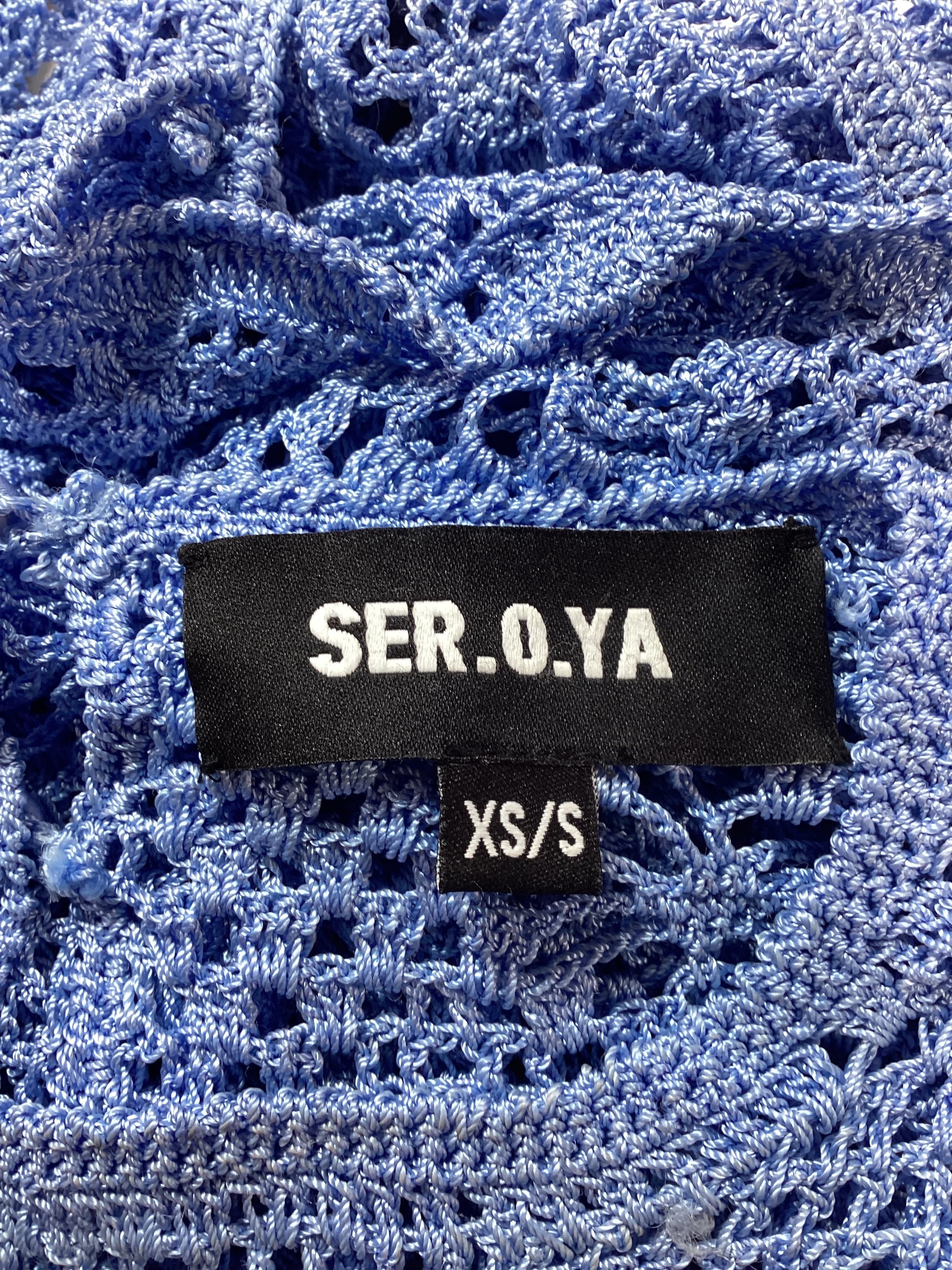 Parley Crochet Top In Sky Blue - Image 3