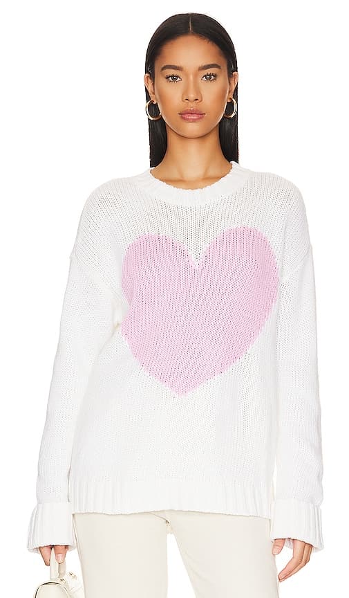 Sweetheart Sweater In Pink Heart - Image 1