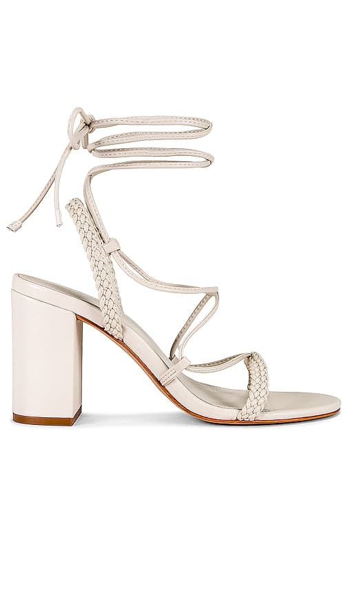 Maxima Block Heel In Pearl - Image 1