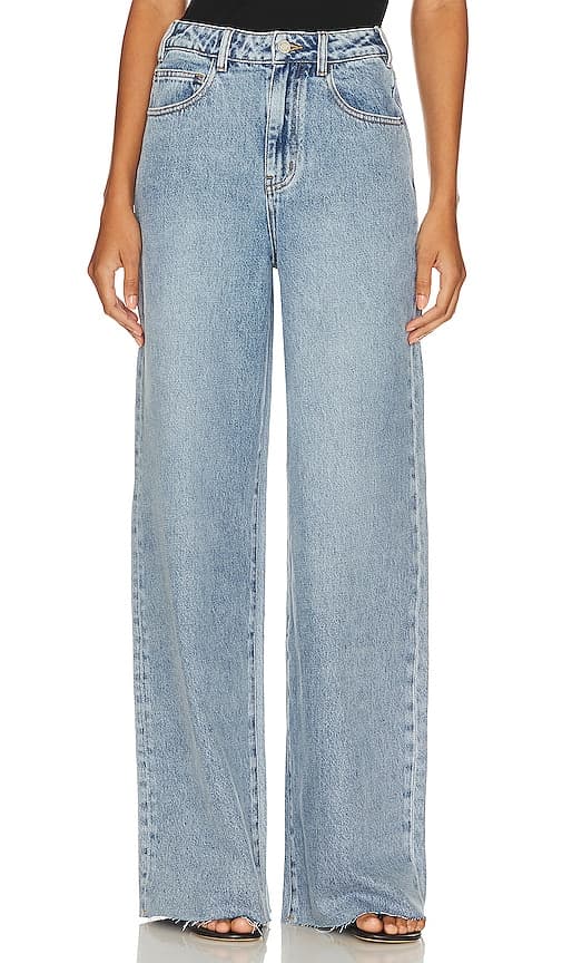 Wide Leg Jean In Denim Blue - Image 1