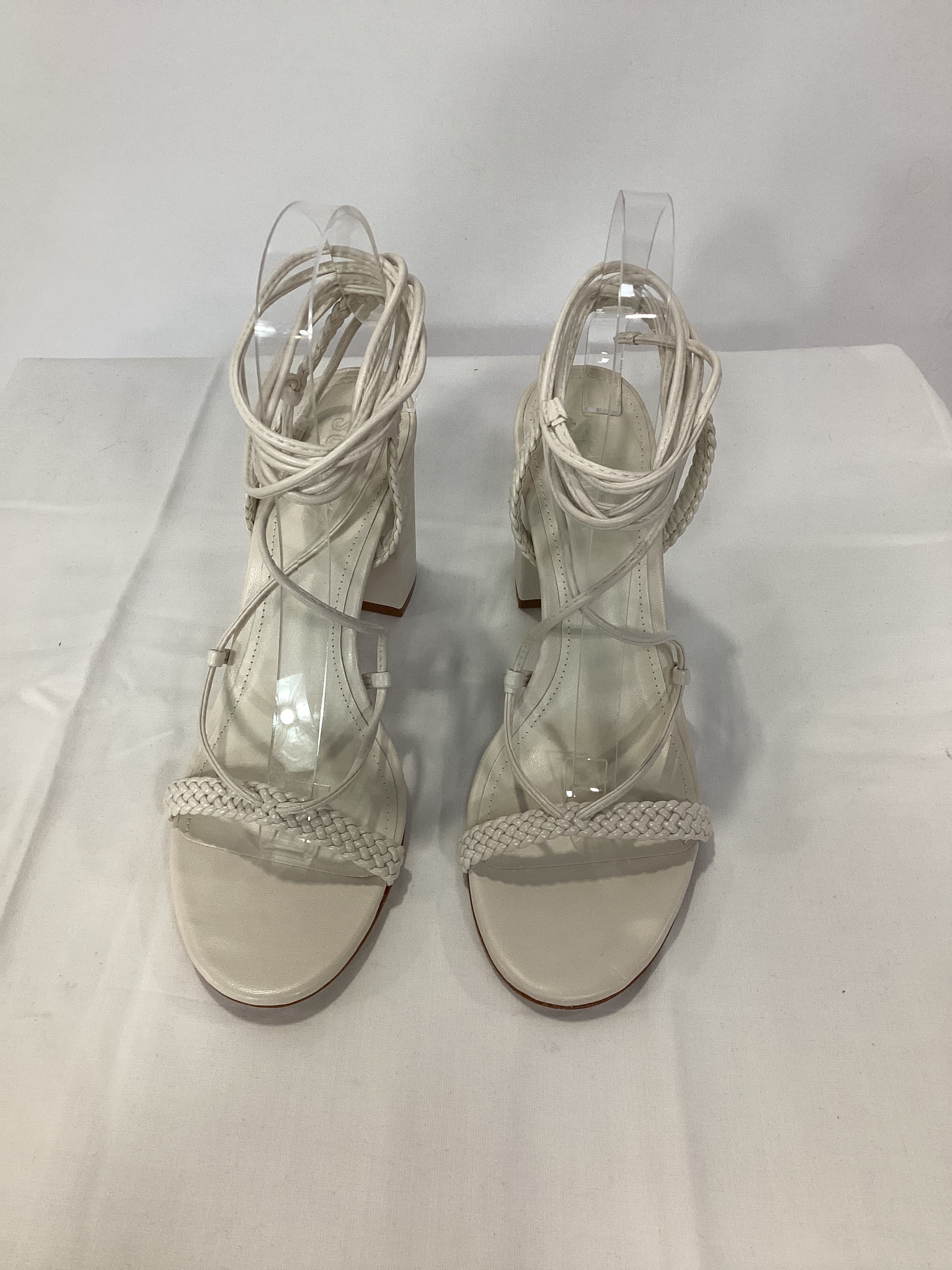 Maxima Block Heel In Pearl - Image 4