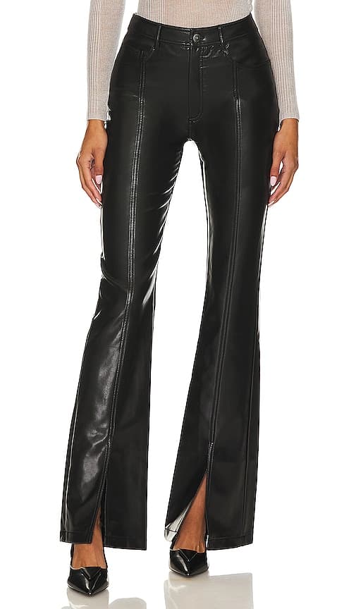 Faux Leather Shanis Pant In Black - Image 1