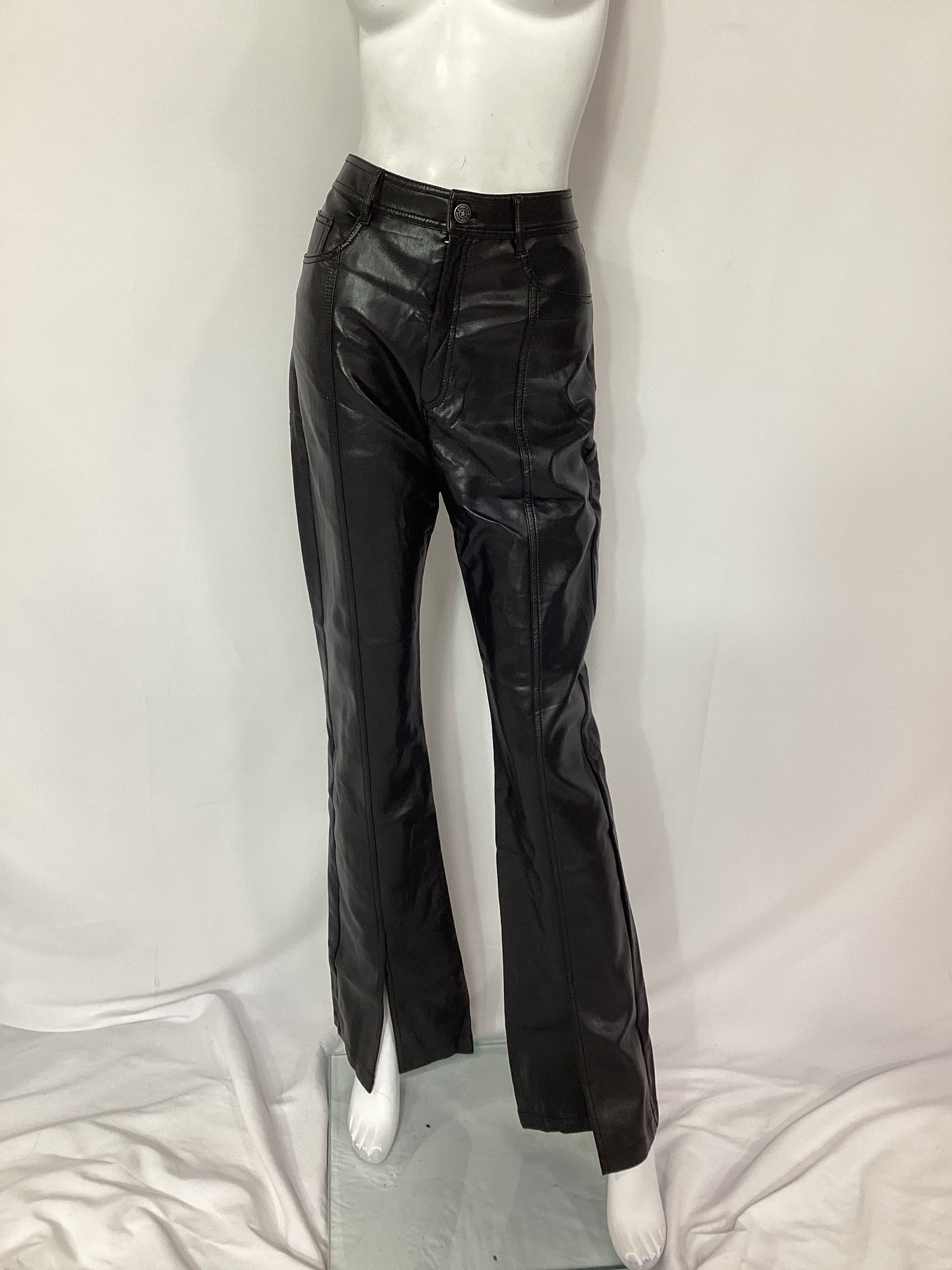 Faux Leather Shanis Pant In Black - Image 2