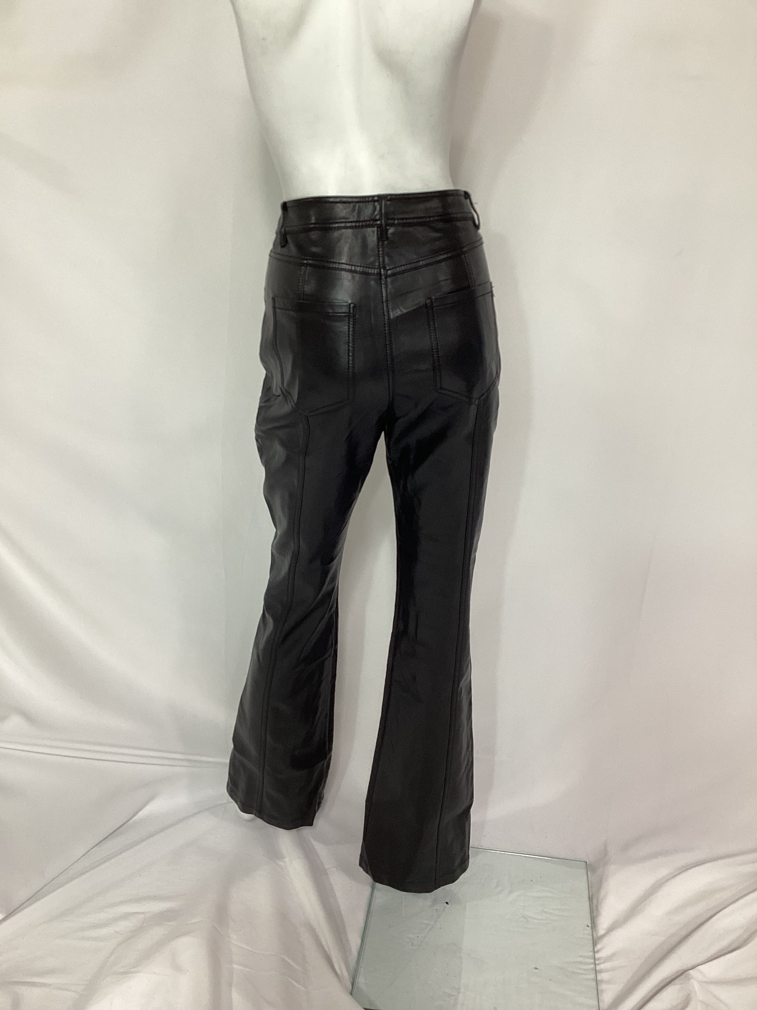 Faux Leather Shanis Pant In Black - Image 3