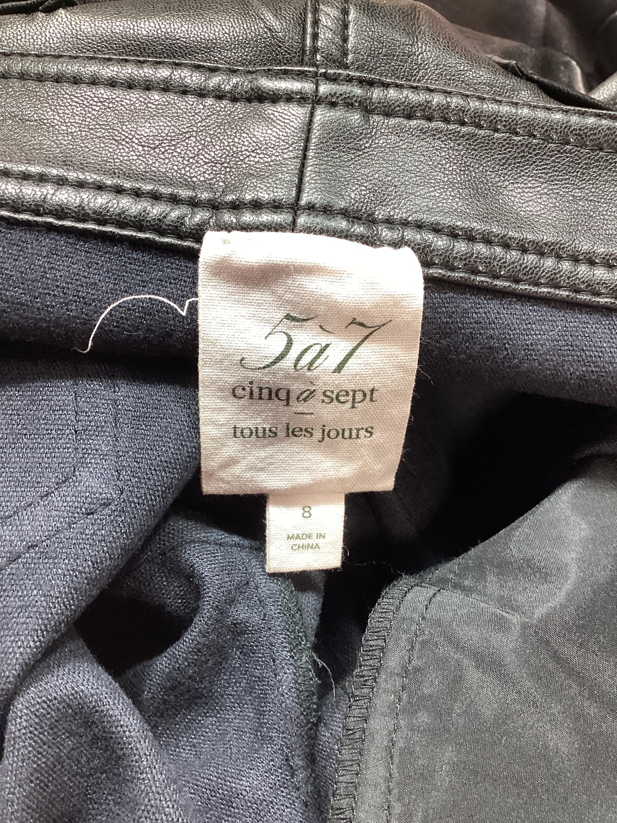 Faux Leather Shanis Pant In Black - Image 4