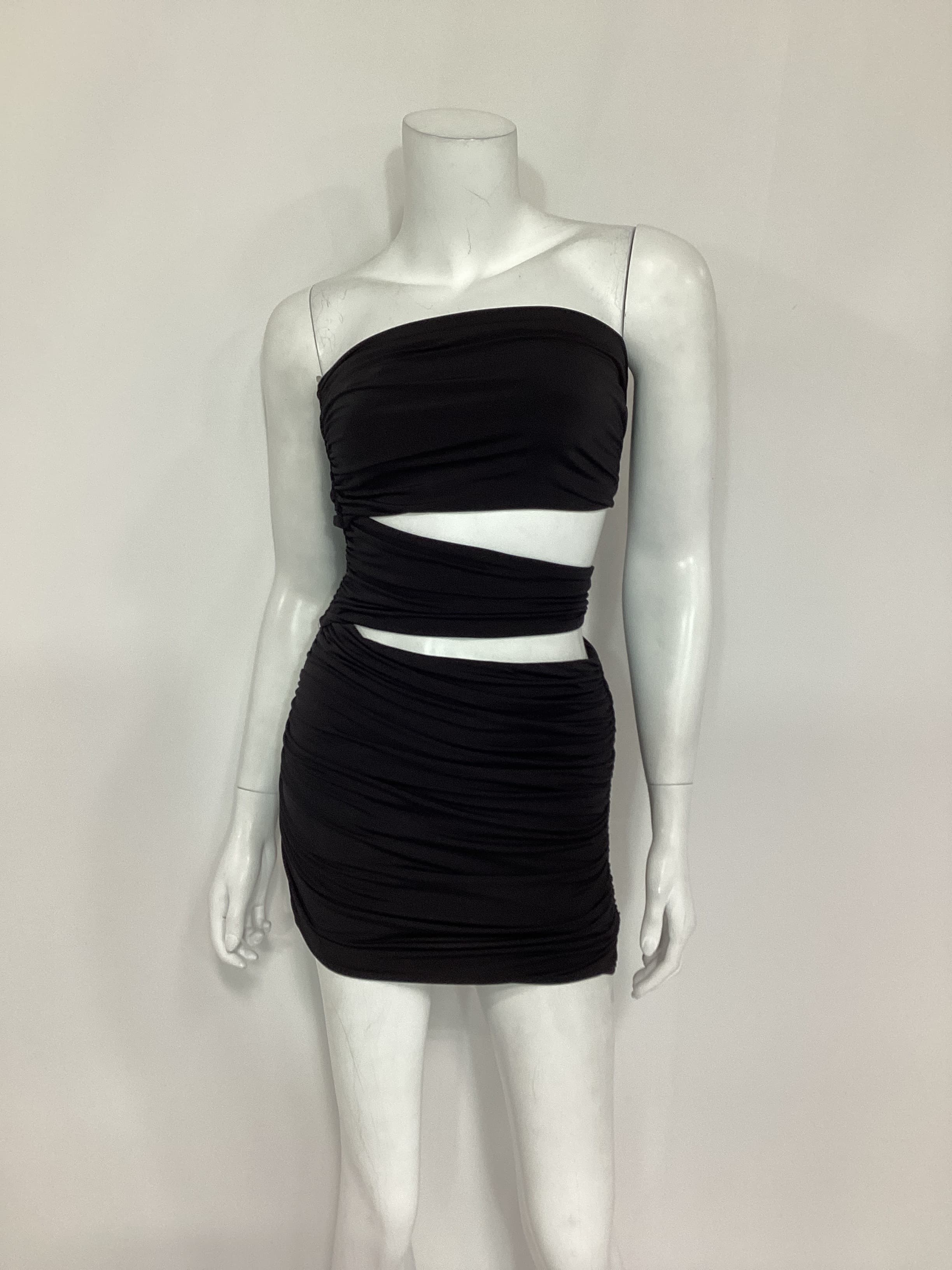Alaric Mini Dress In Black - Image 4