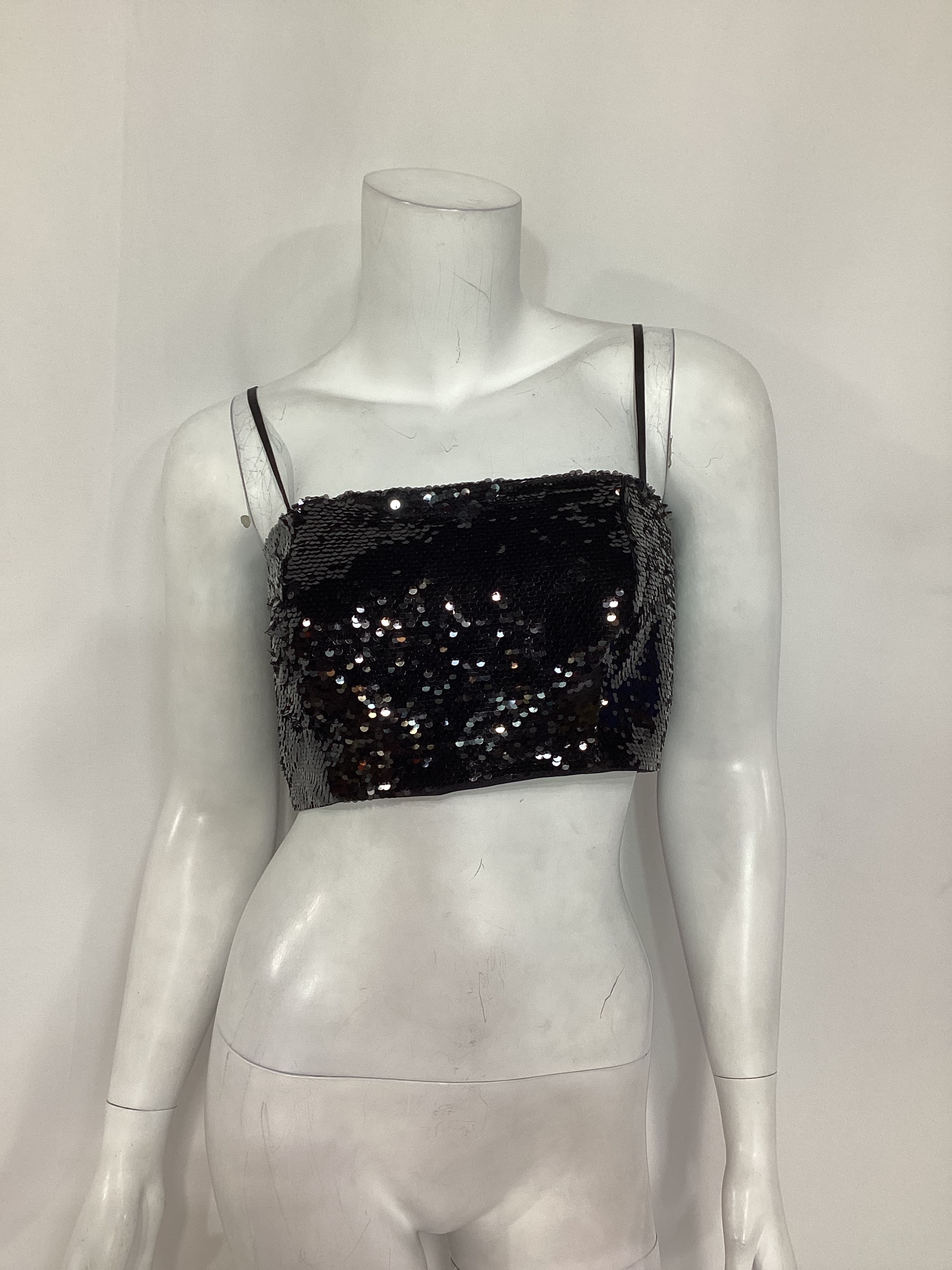 Sequin Nikki Top In Black - Image 2