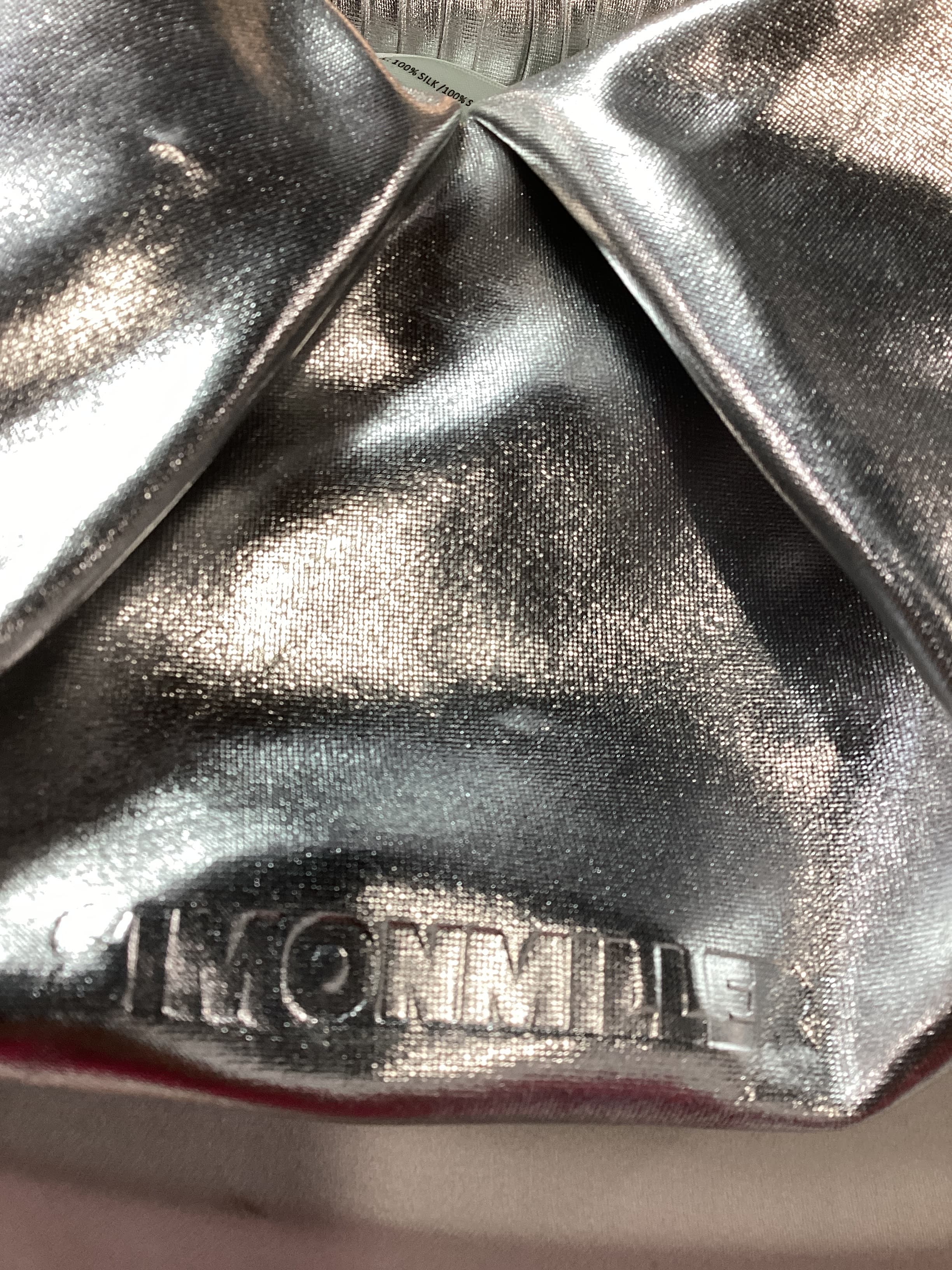 Lopsy Bag In Silver - Image 4