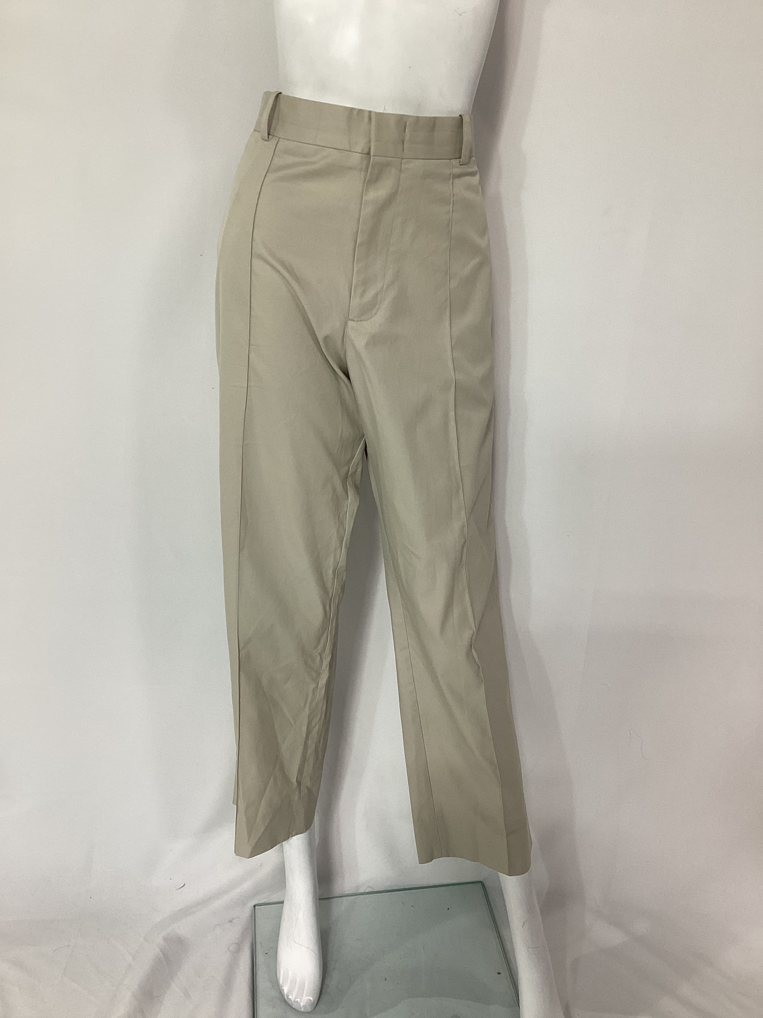 Cropped Straight-Leg Twill Pants - Image 2