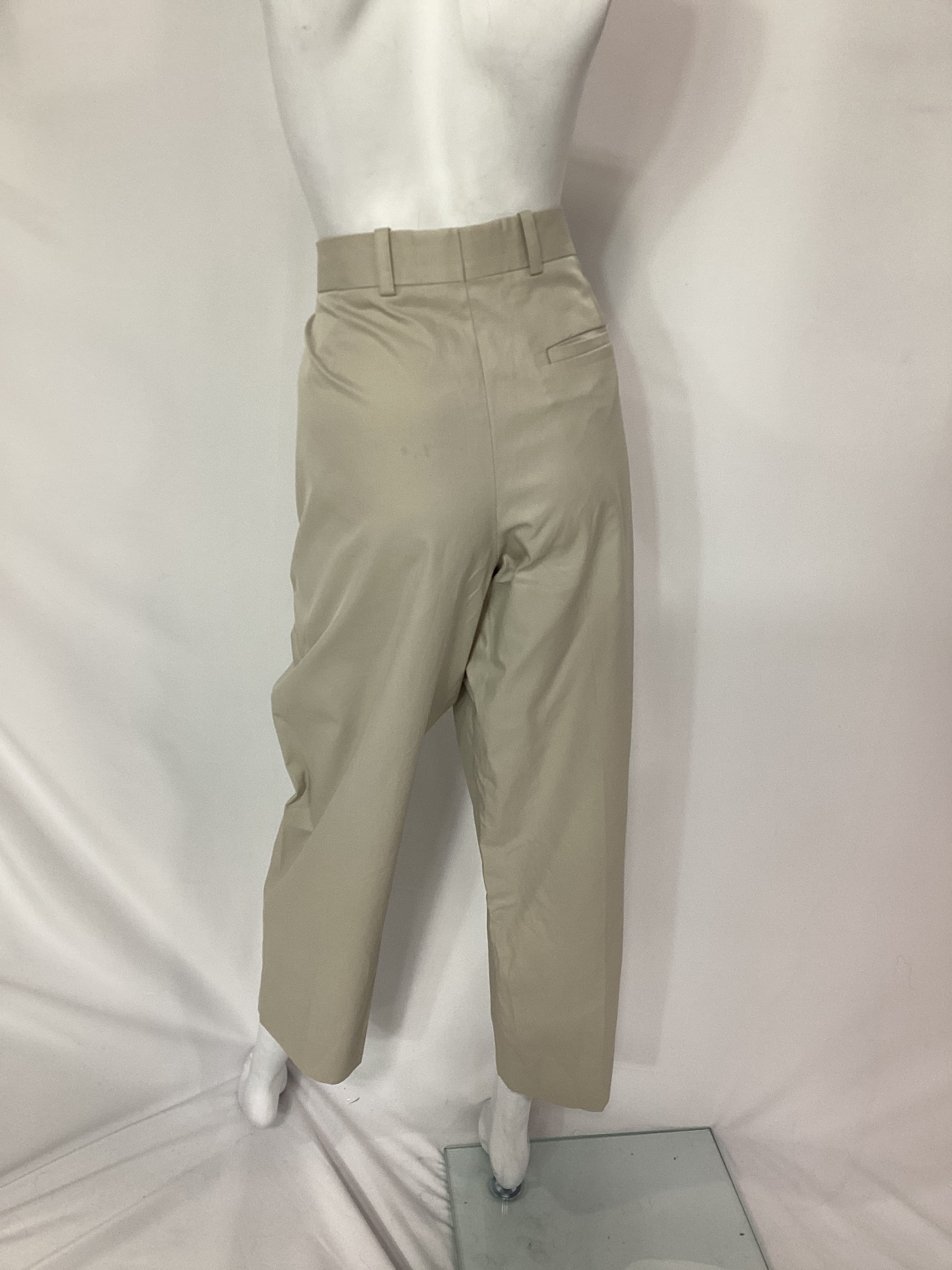 Cropped Straight-Leg Twill Pants - Image 3