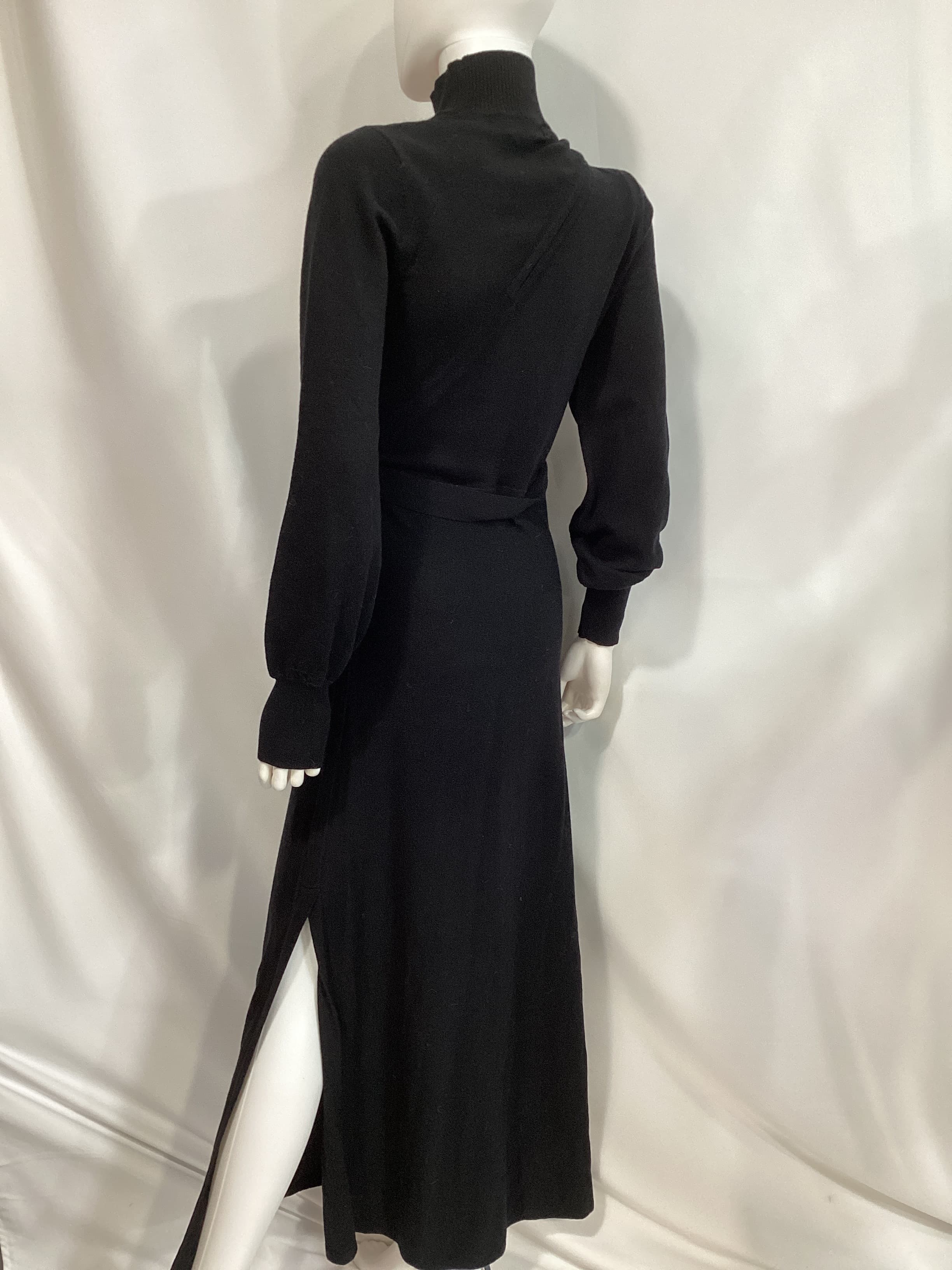 Sakina Hook-Detailed Wool And Cotton-Blend Turtleneck Maxi Dress - Image 2