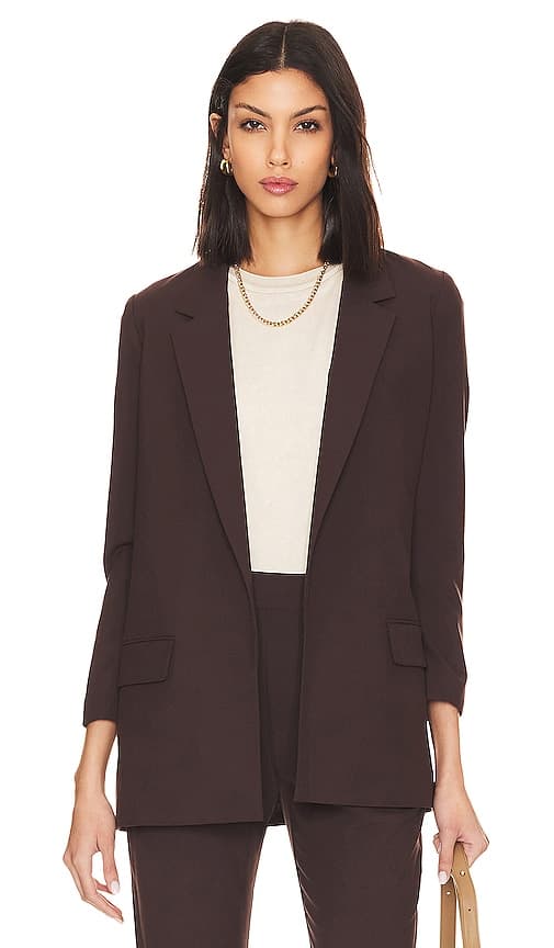 Aleida Tri Blazer In Warm Cacao Brown - Image 1