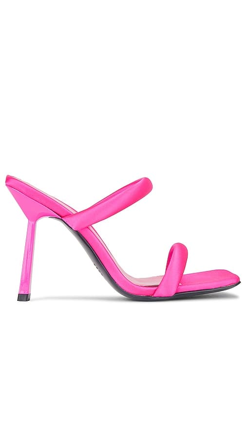 Ashley Mule In Pink Satin - Image 1