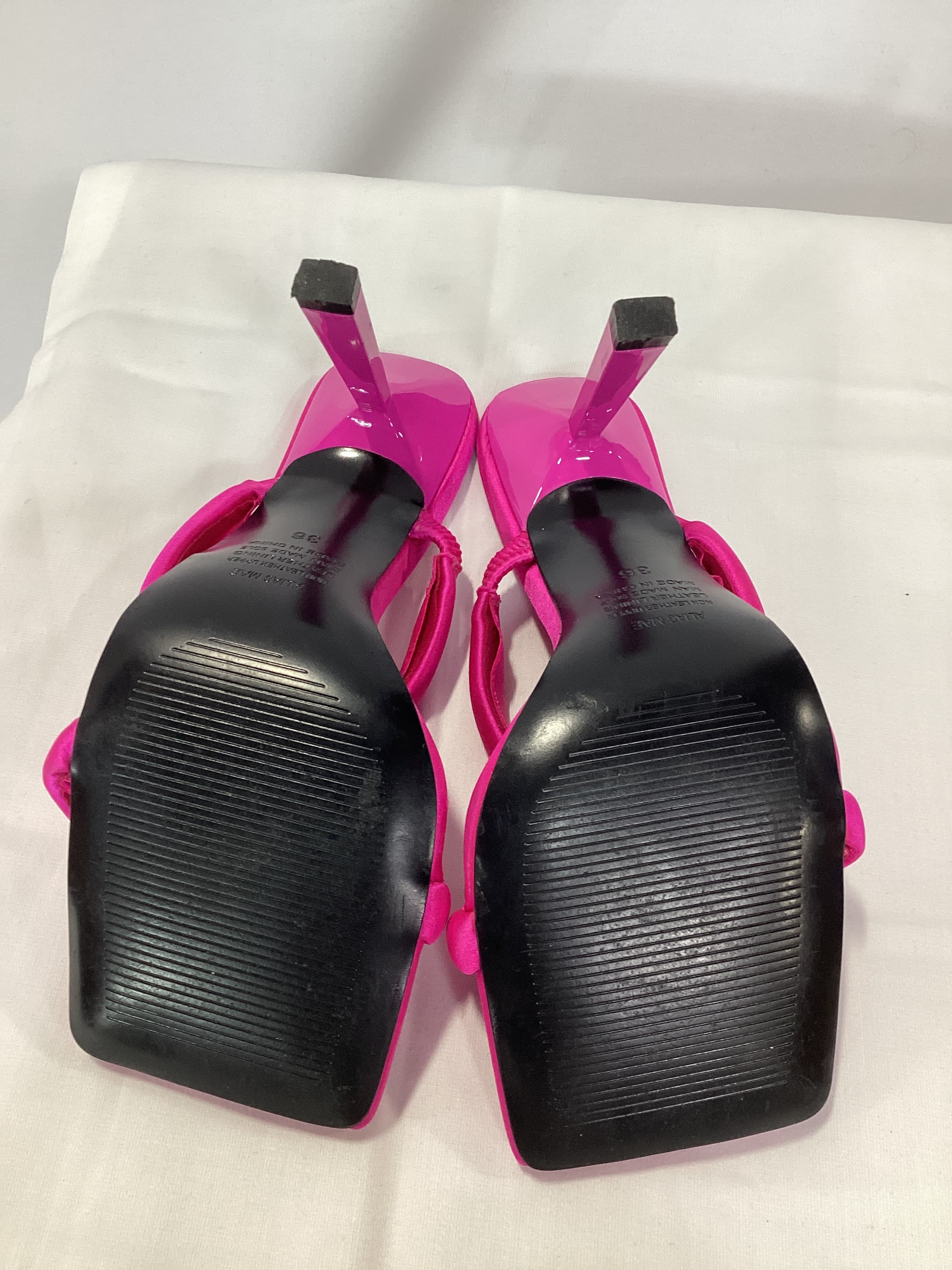 Ashley Mule In Pink Satin - Image 2