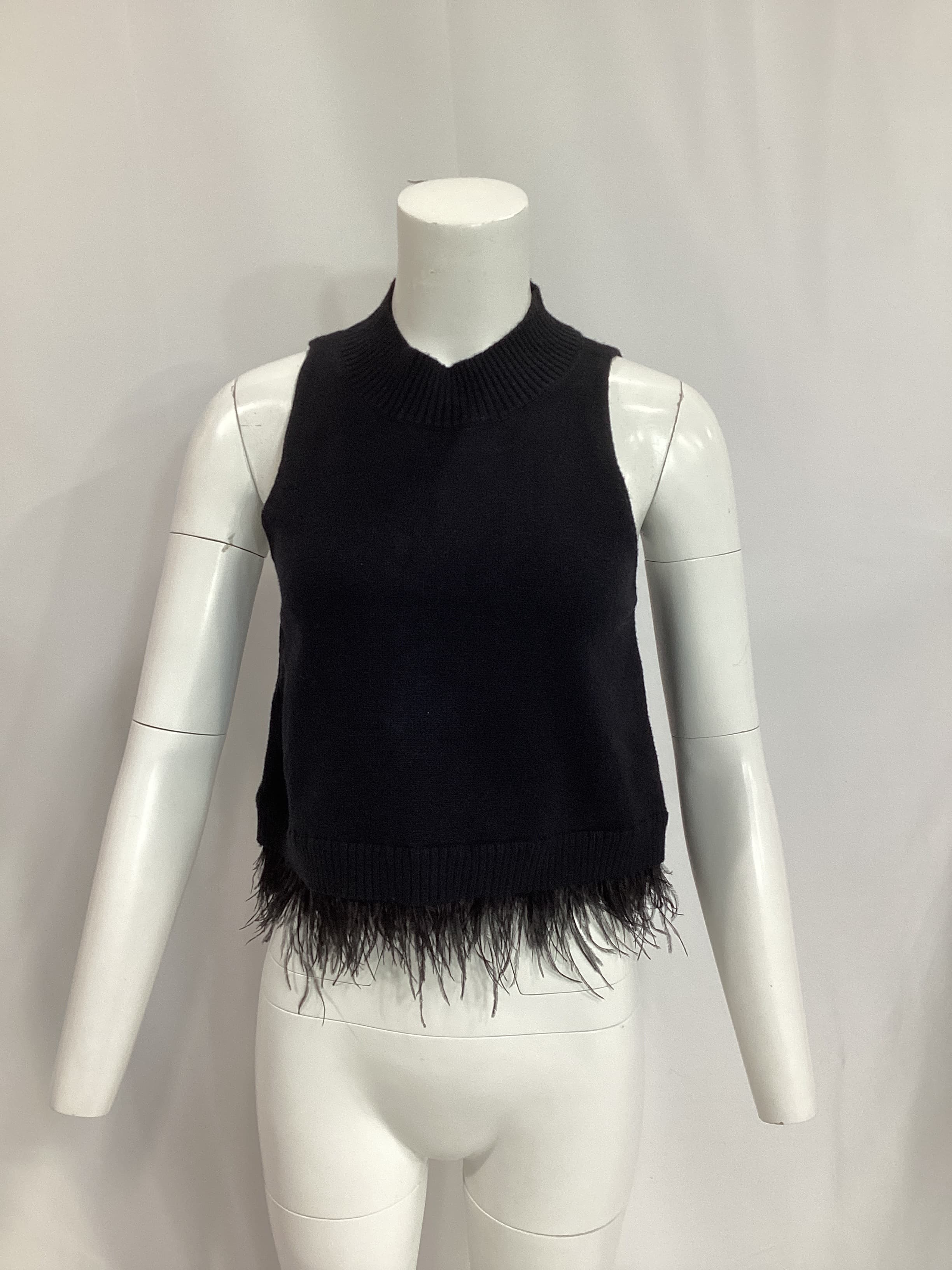 Sunny Marabou Sweater In Black - Image 2