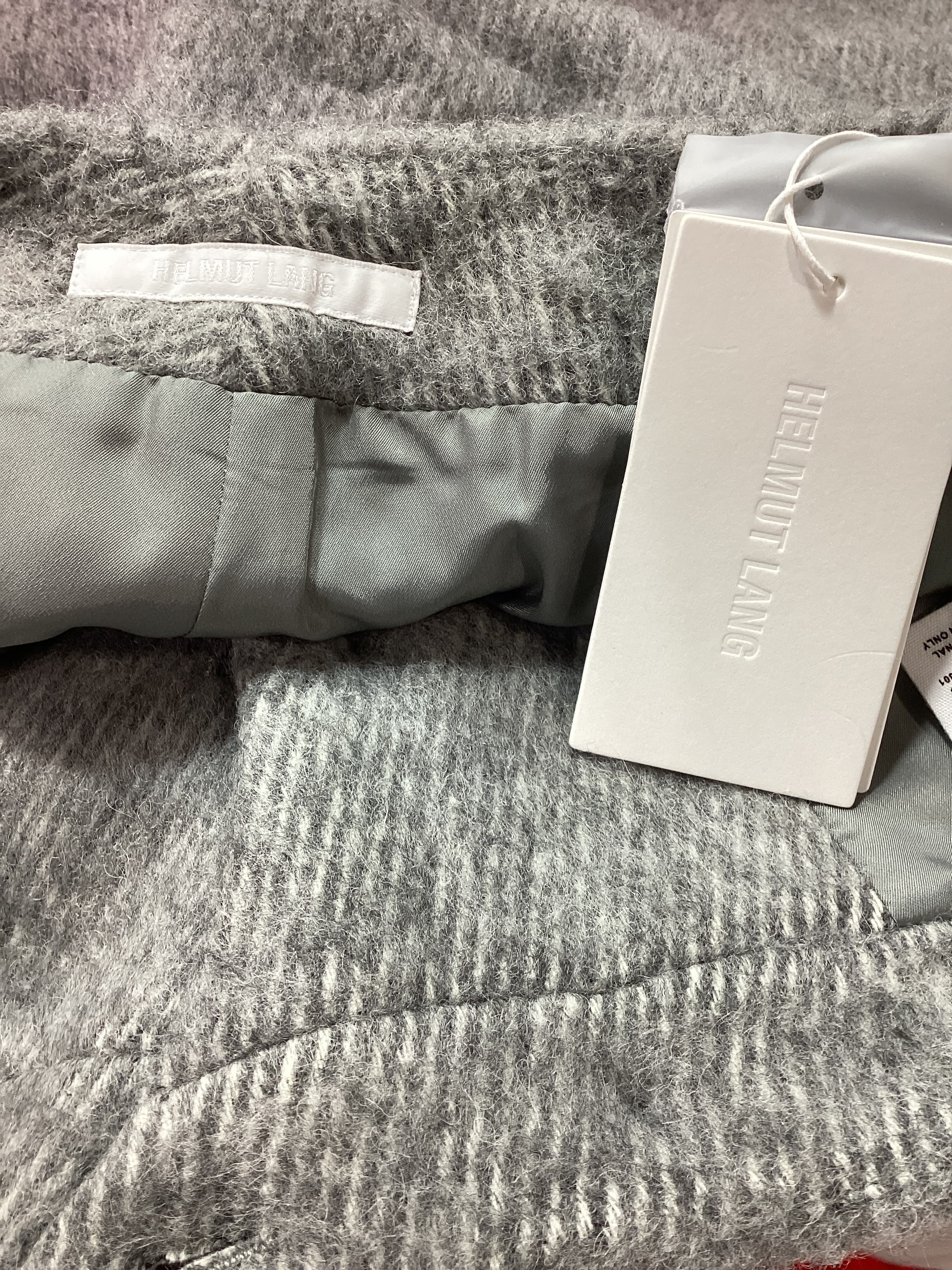 Blazer Mini Skirt In Grey Melange - Image 4