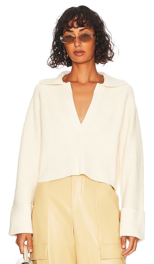 Harvey Pullover In Ivory - Image 1