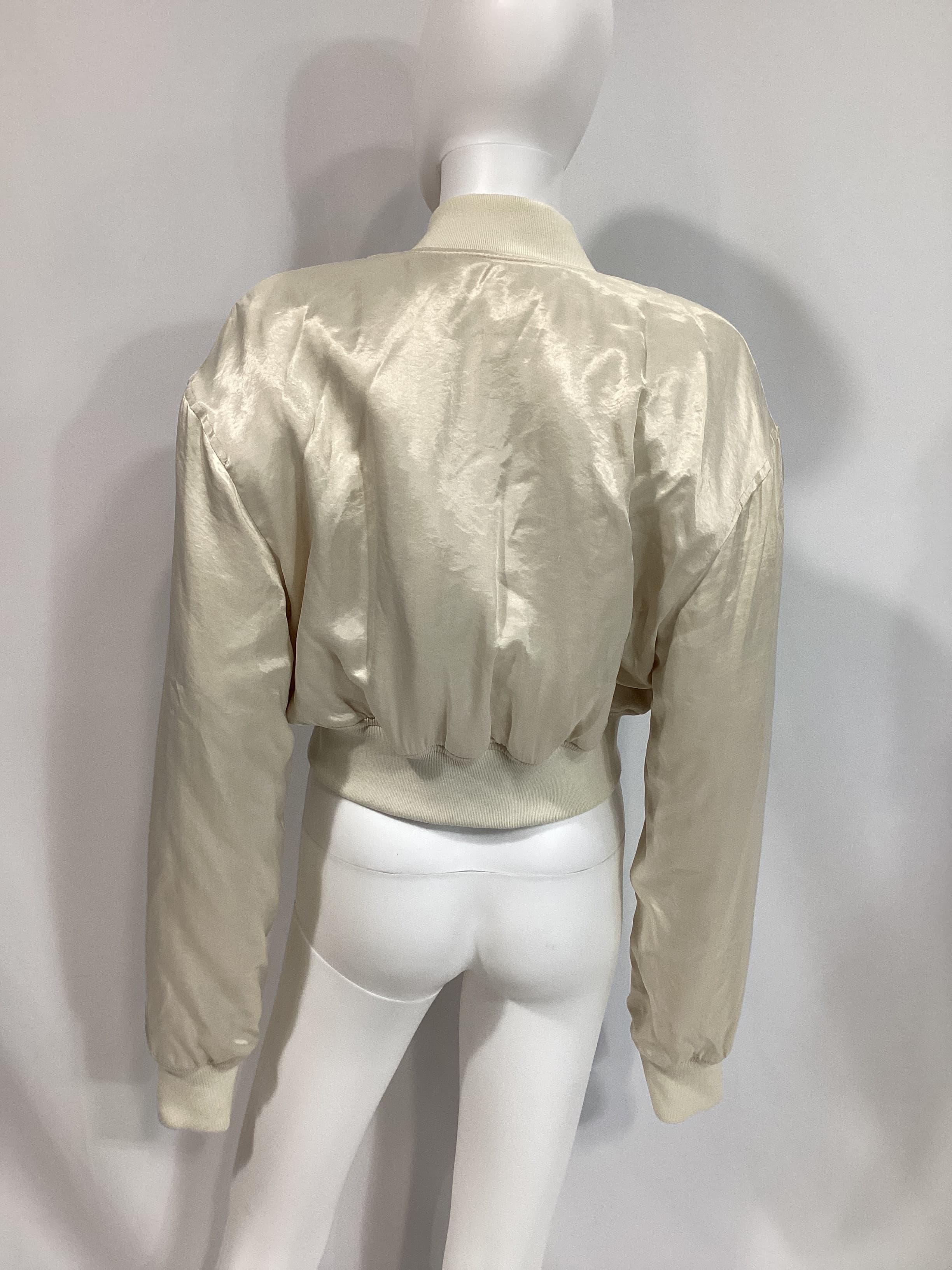 Miranda Bomber Jacket In Cream - Image 2