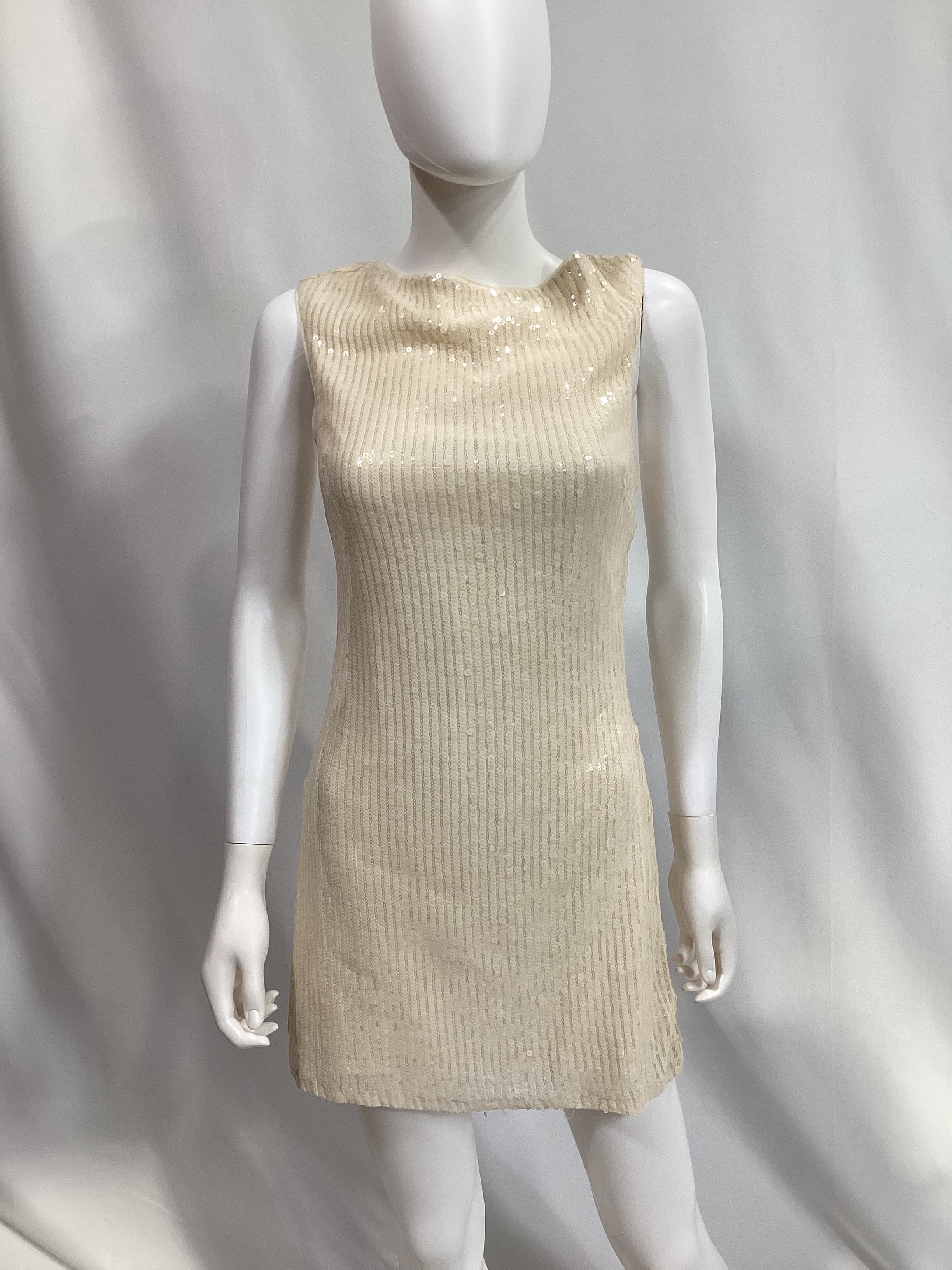 Paradisa Mini Dress In Pearl White - Image 2