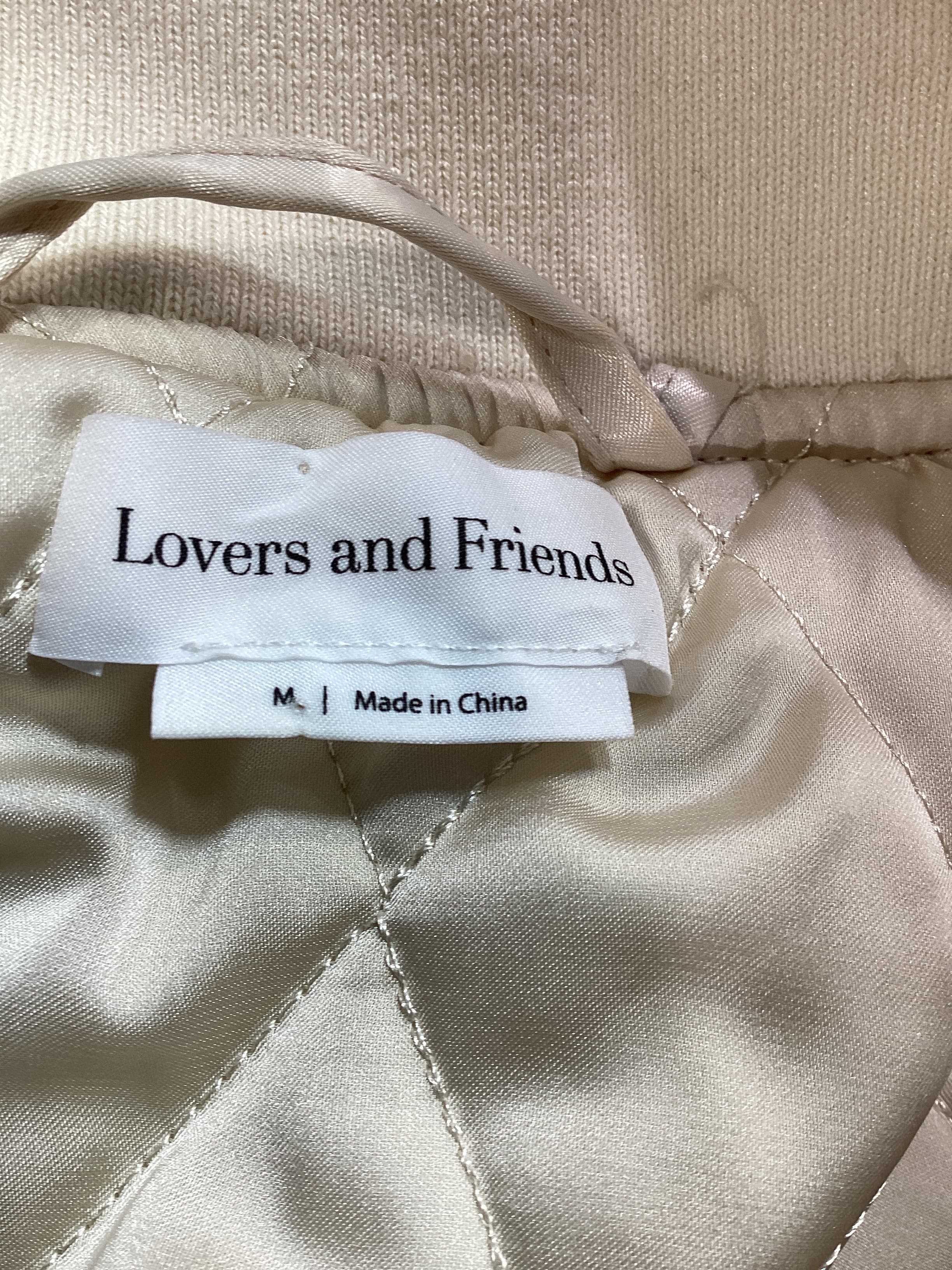 Miranda Bomber Jacket In Cream - Image 3