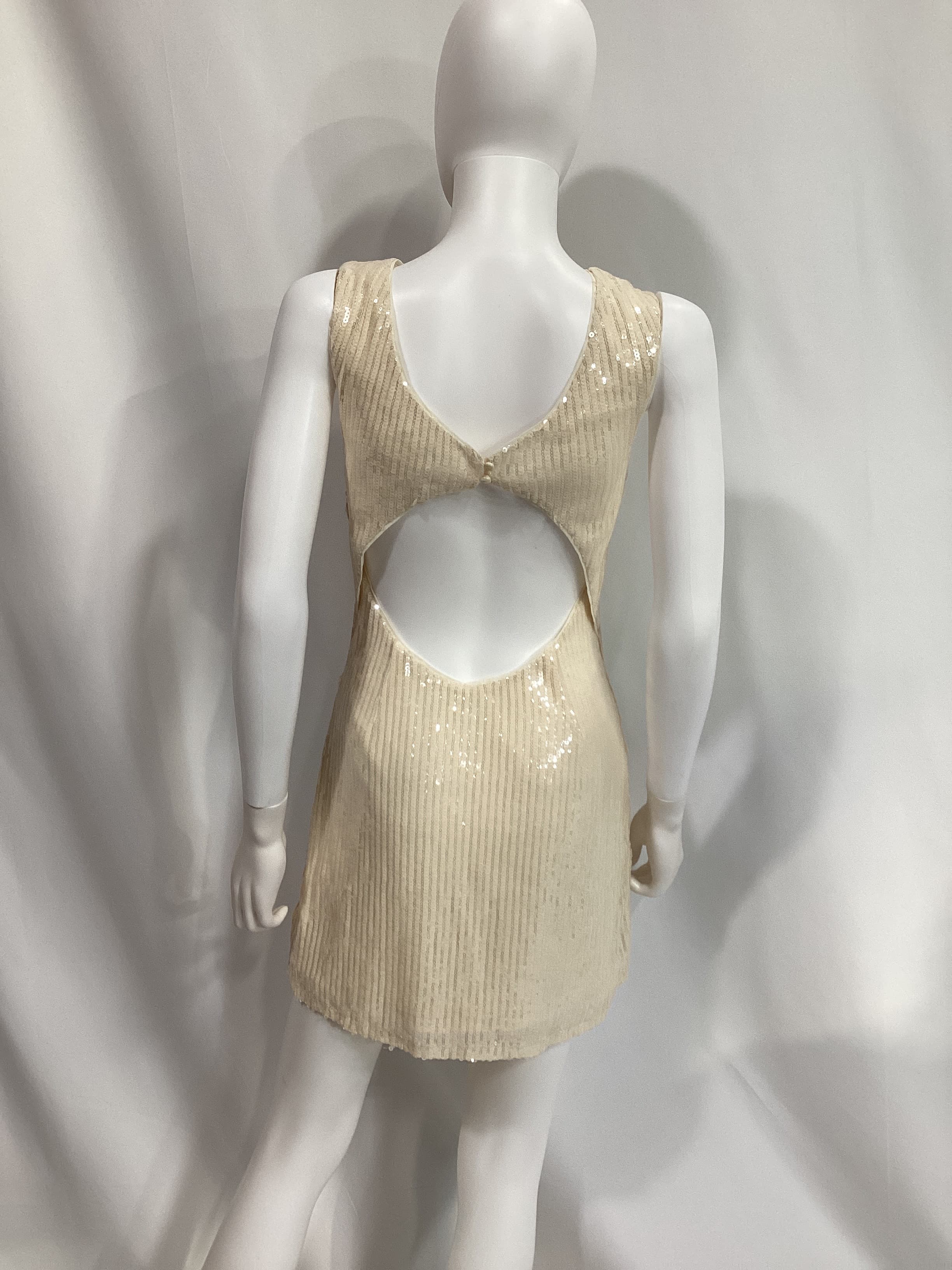 Paradisa Mini Dress In Pearl White - Image 3