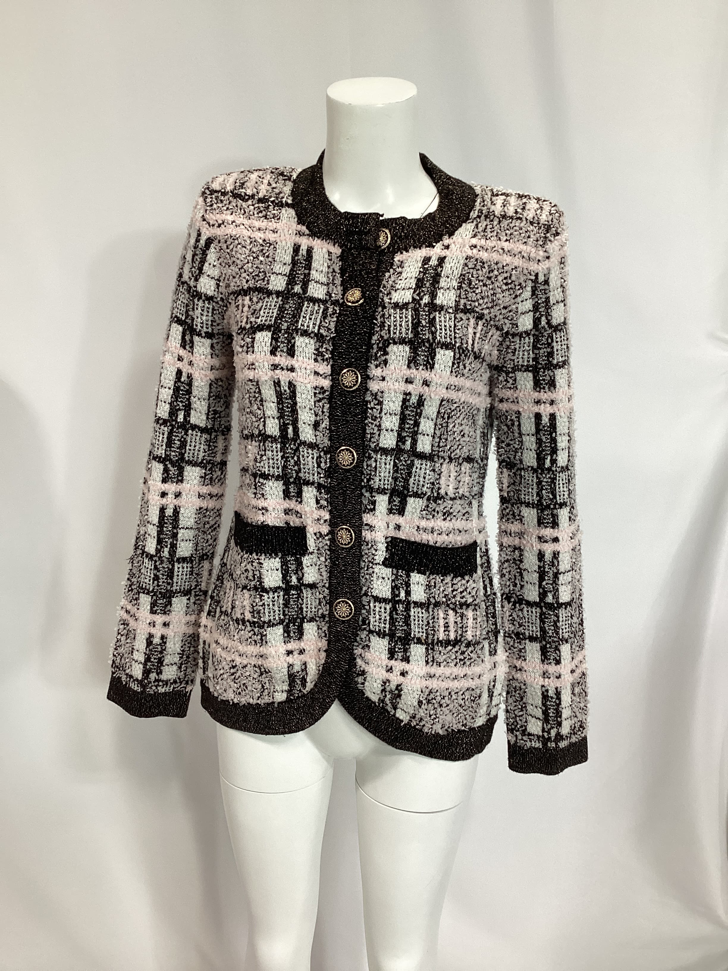 Larsa Cardigan In Black Multi - Image 3