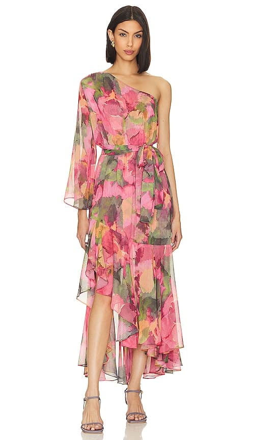 Sabrina Dress In Watermelon Tourmaline - Image 1