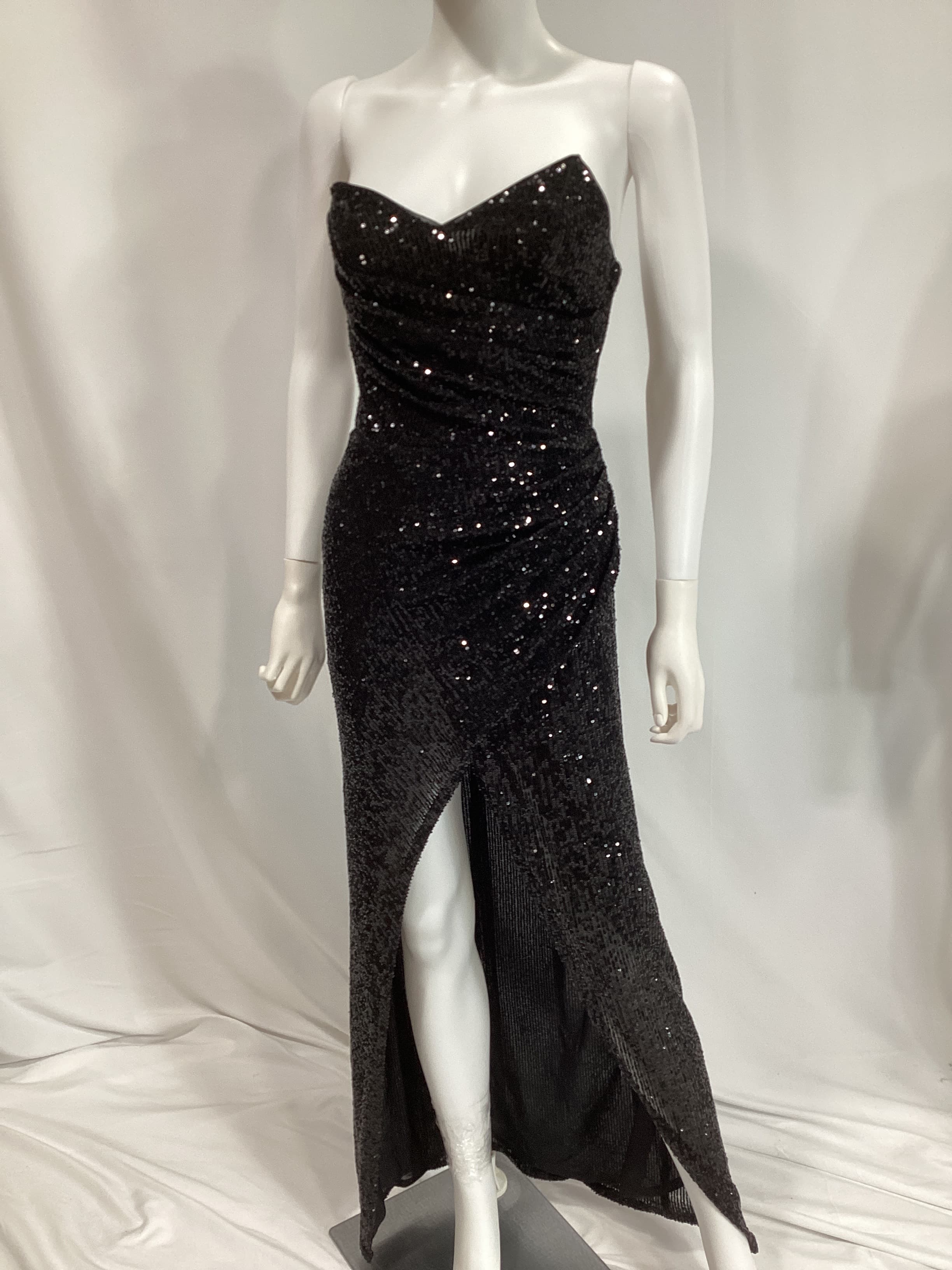 Adonis Maxi Dress In Black - Image 3