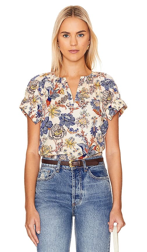 Naomi Top In Magnolia - Image 1