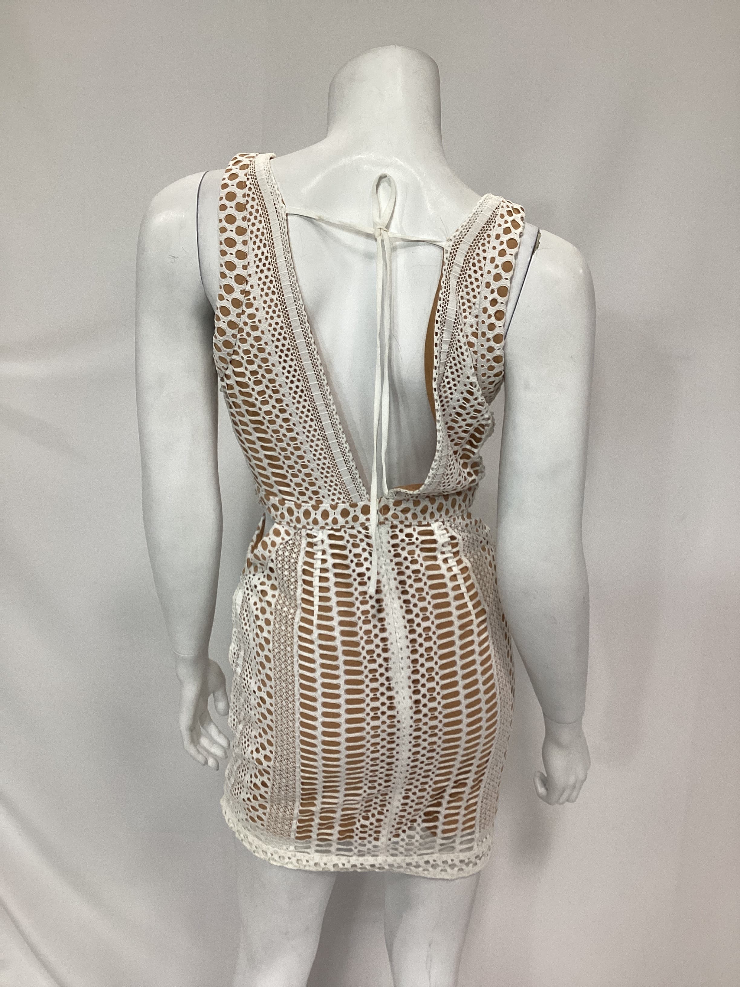 Michael Costello X Revolve Barbe Mini Dress In Ivory - Image 3