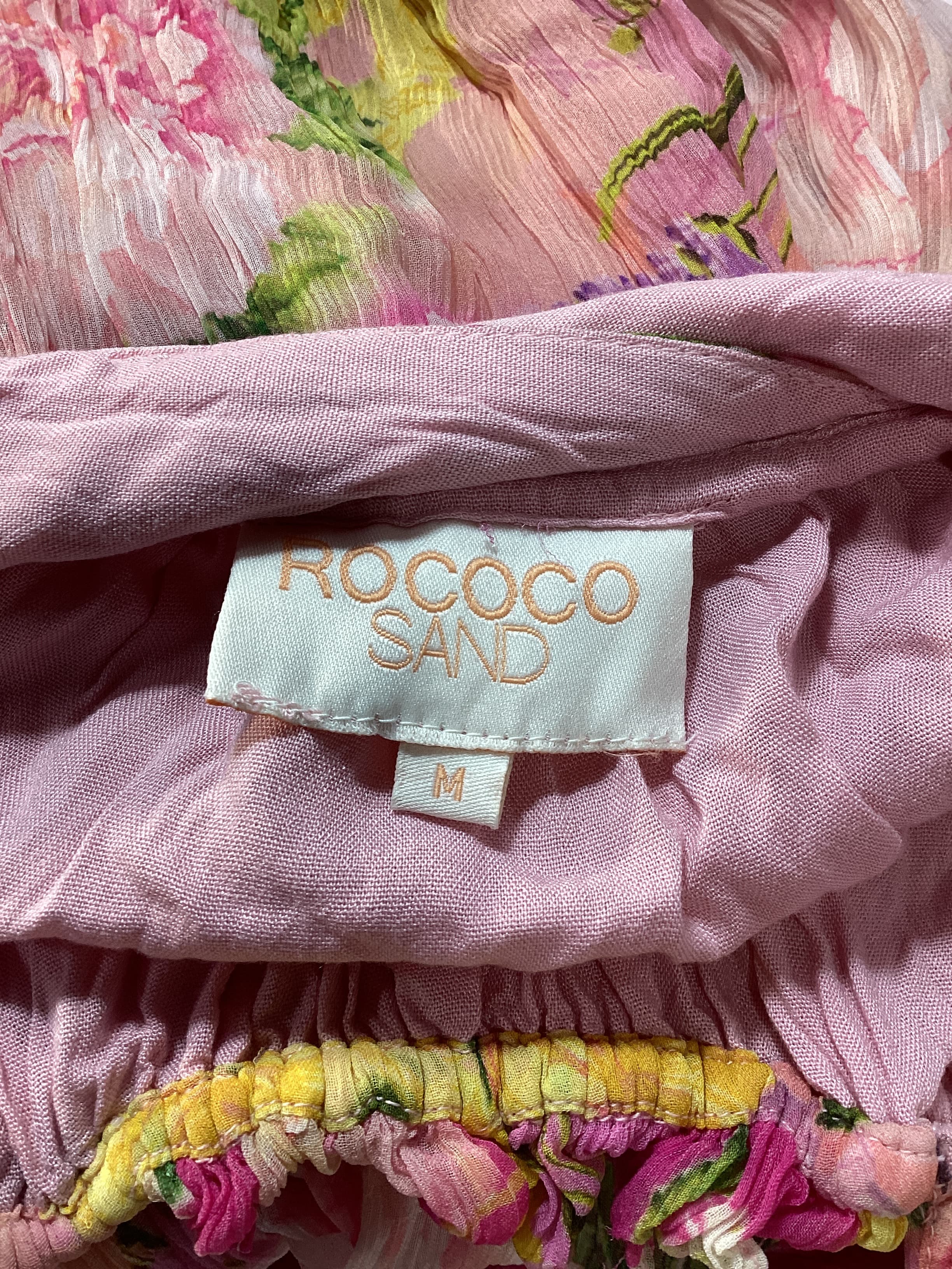 Midi Dress In Pink & Peach - Image 3