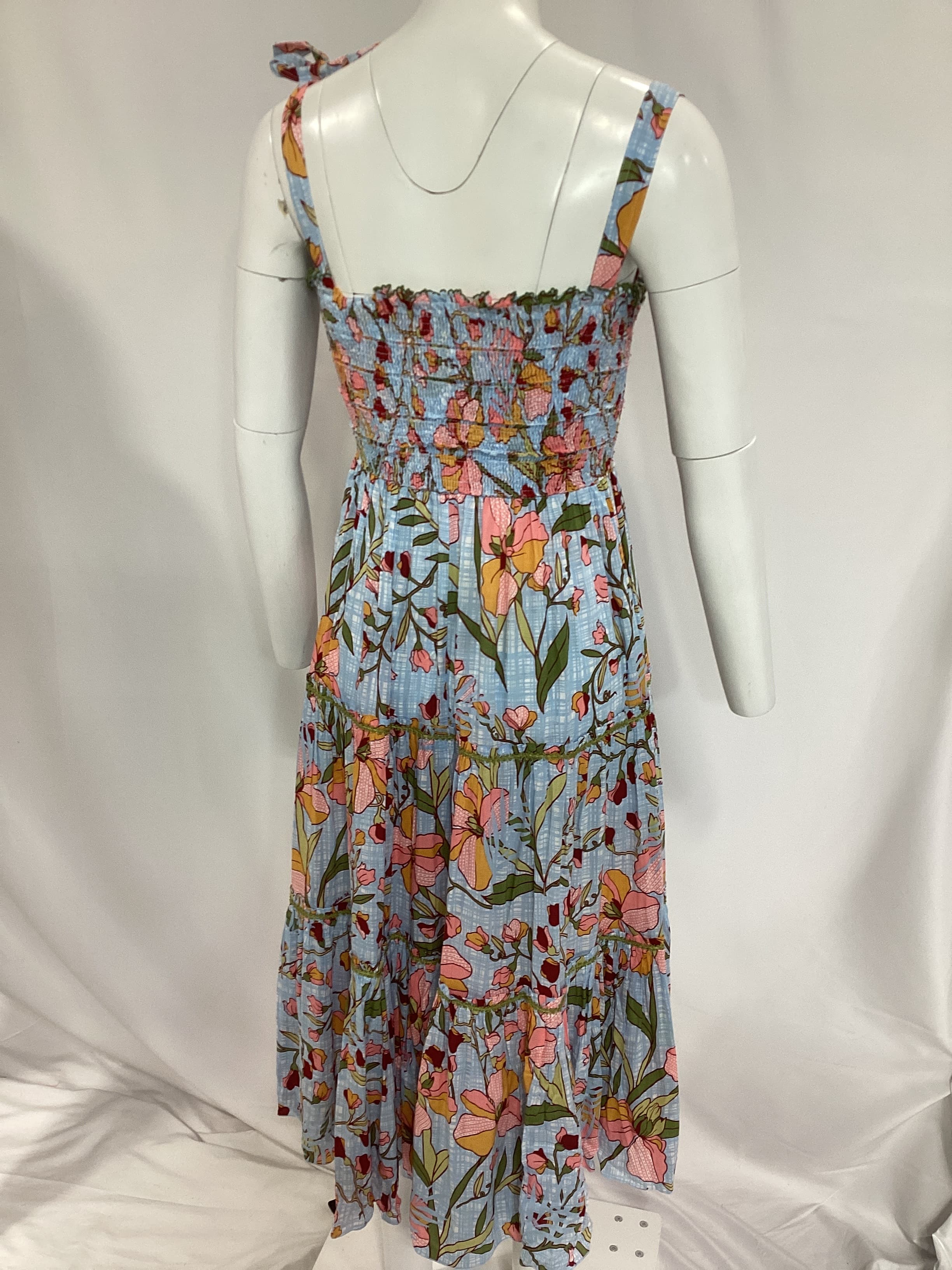 Triny Midi Dress In Sky Jonquille - Image 4