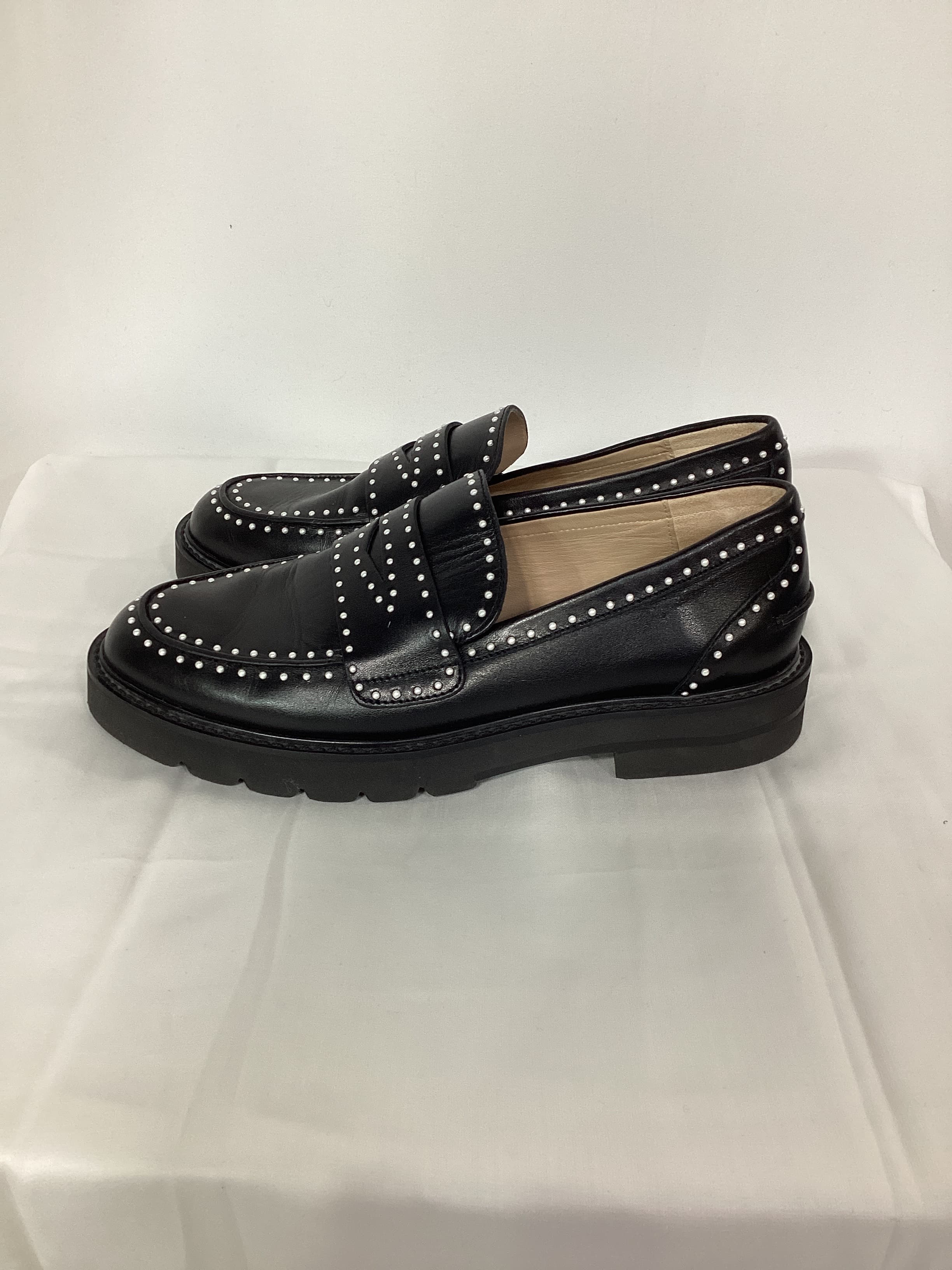 Parker Lift Mini Pearl Loafer In Black Patent - Image 2
