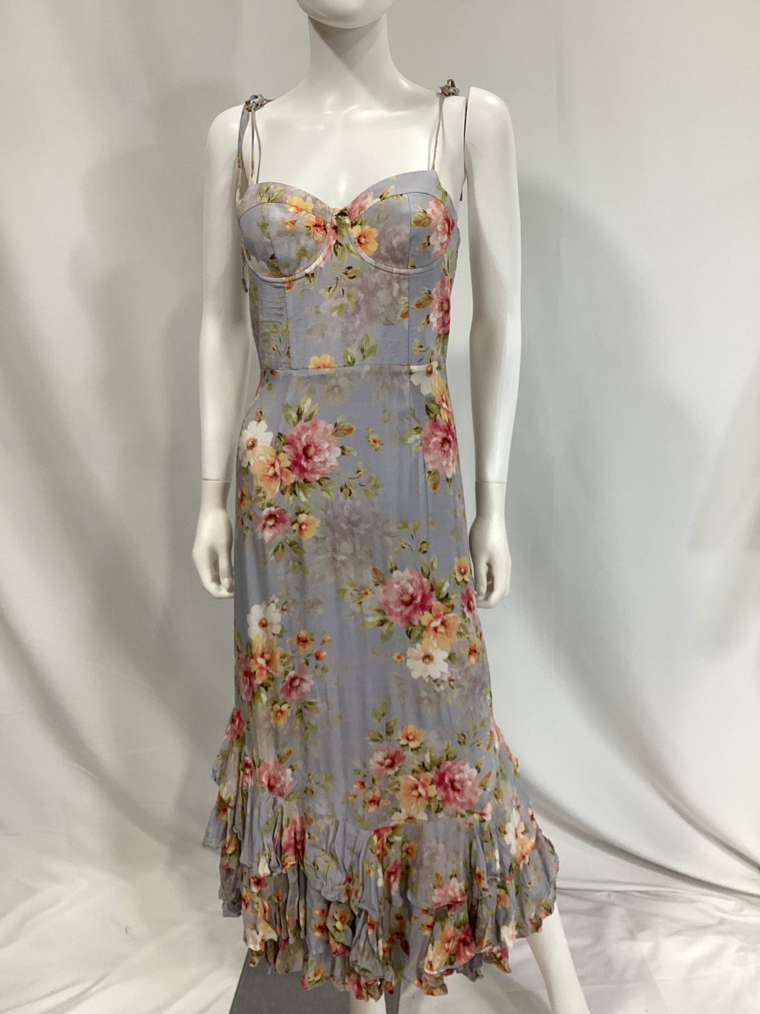 Baxter Maxi Dress In New Day Blue - Image 3