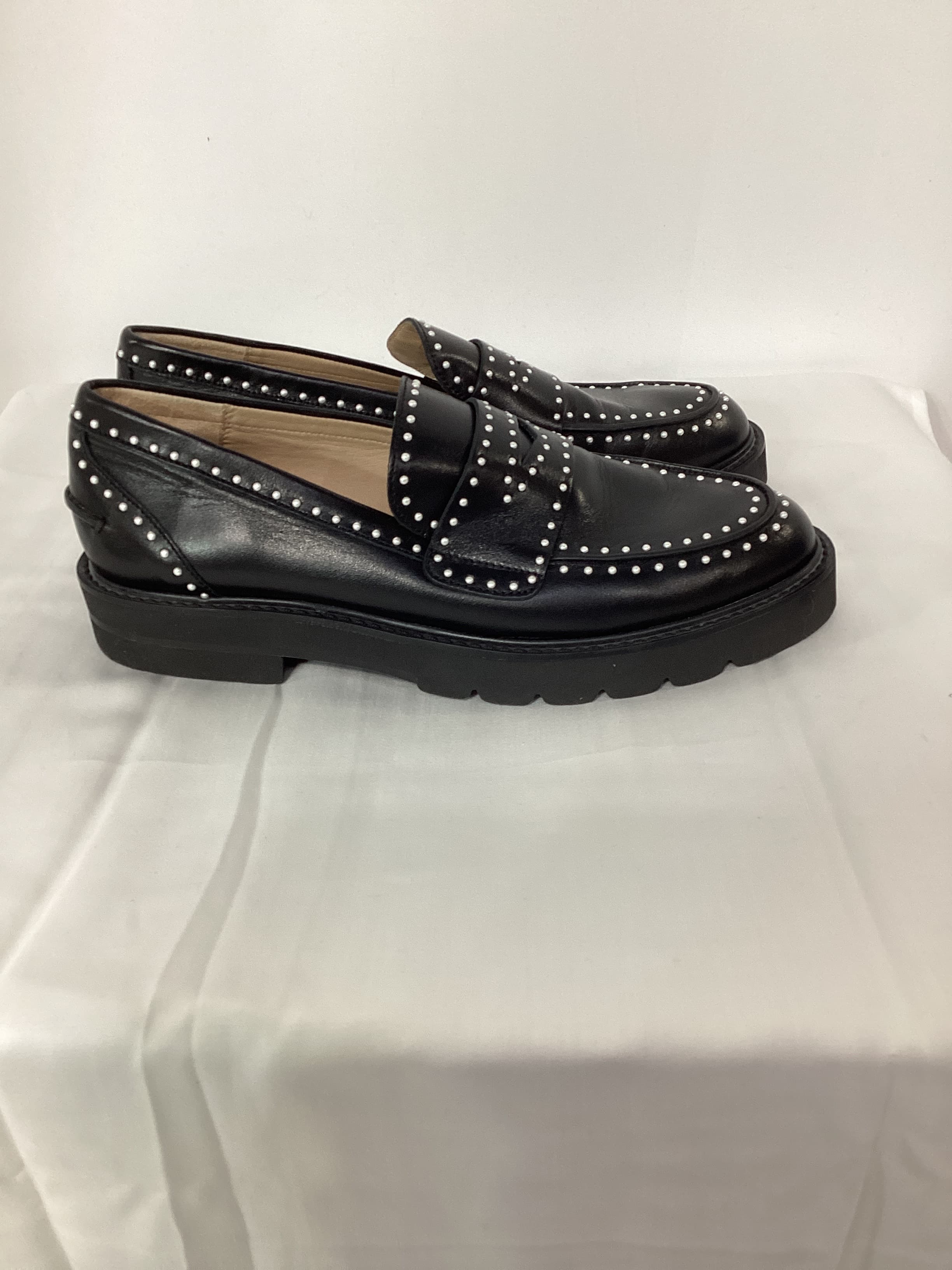 Parker Lift Mini Pearl Loafer In Black Patent - Image 3