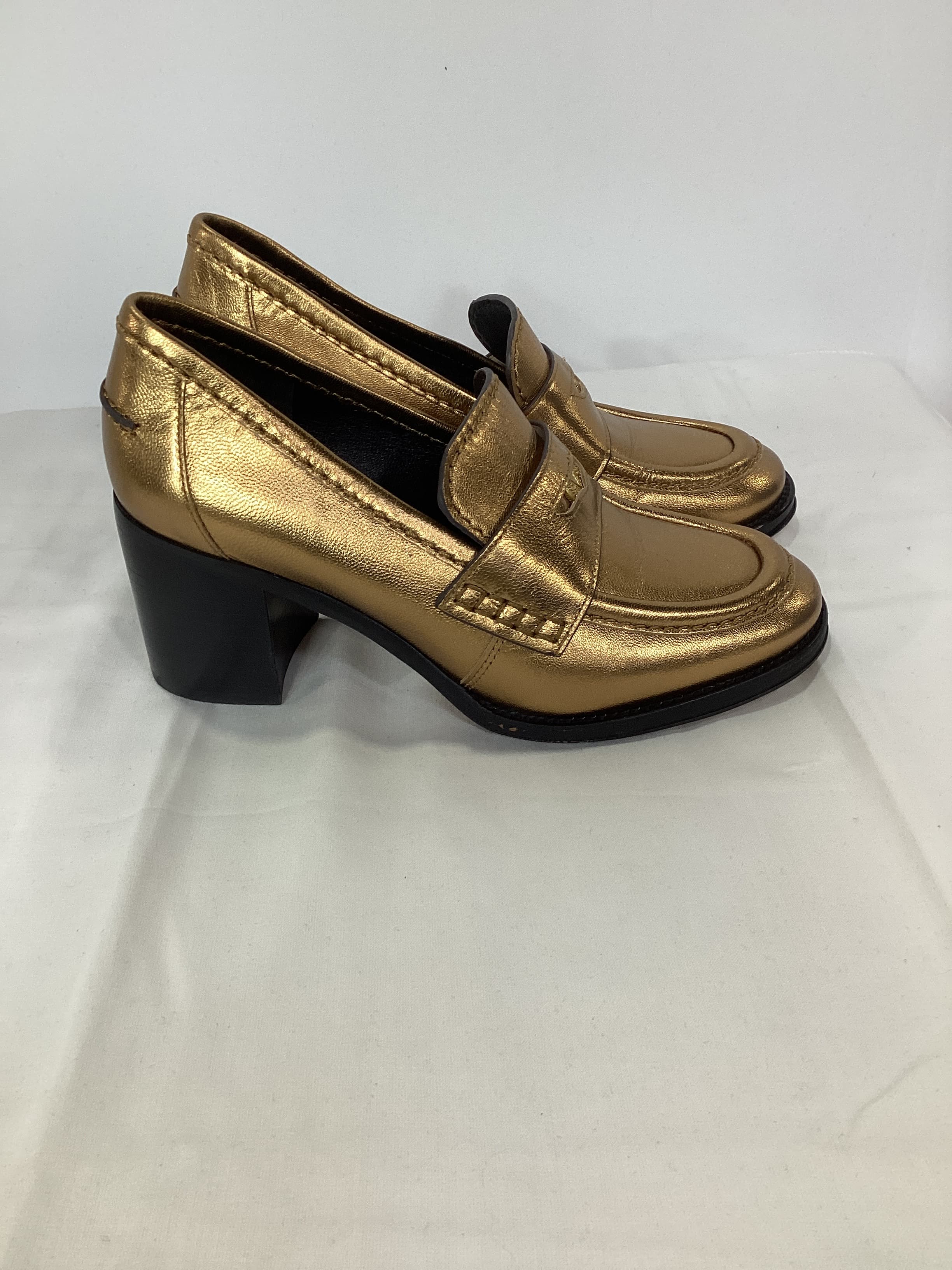 Penny Leather Loafer Heel - Image 3