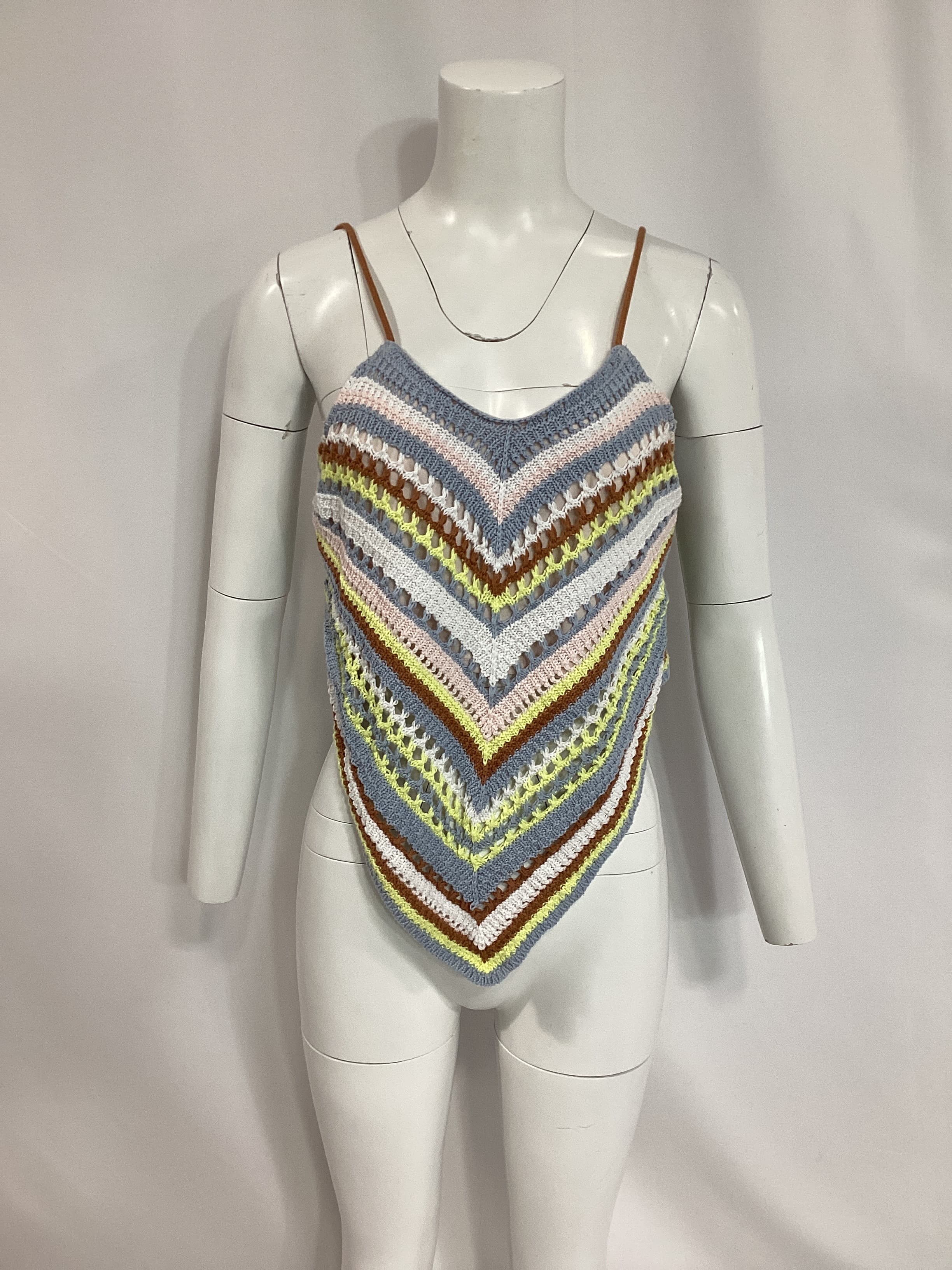 Fauxchet Colorful Cami In Light Pink Multi - Image 3