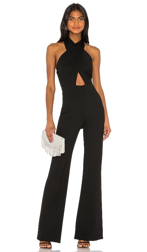 Amanda Uprichard X Revolve Zahara Jumpsuit In Black - Image 1