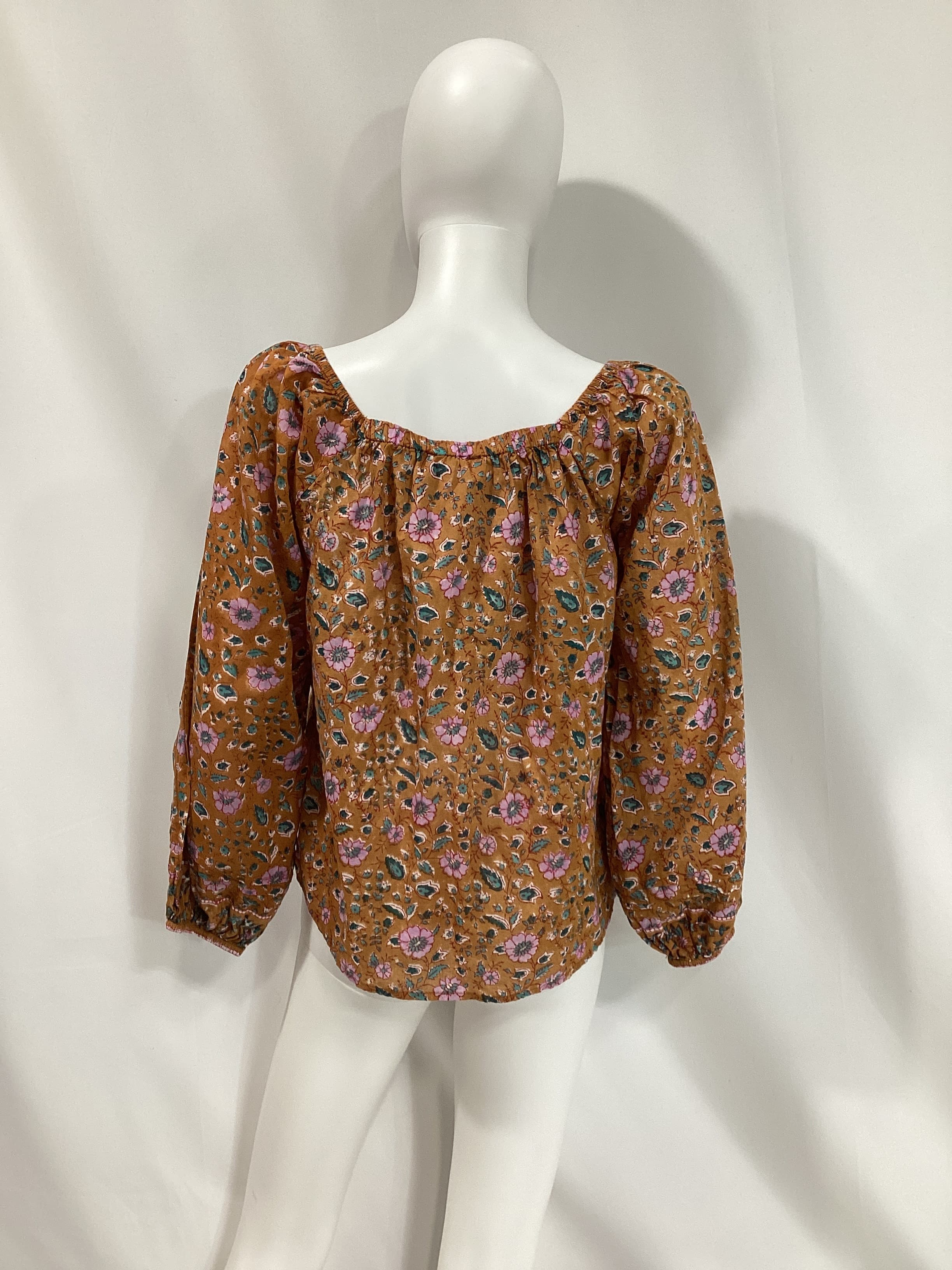 Shania Blouse In Terracotta Floral - Image 2