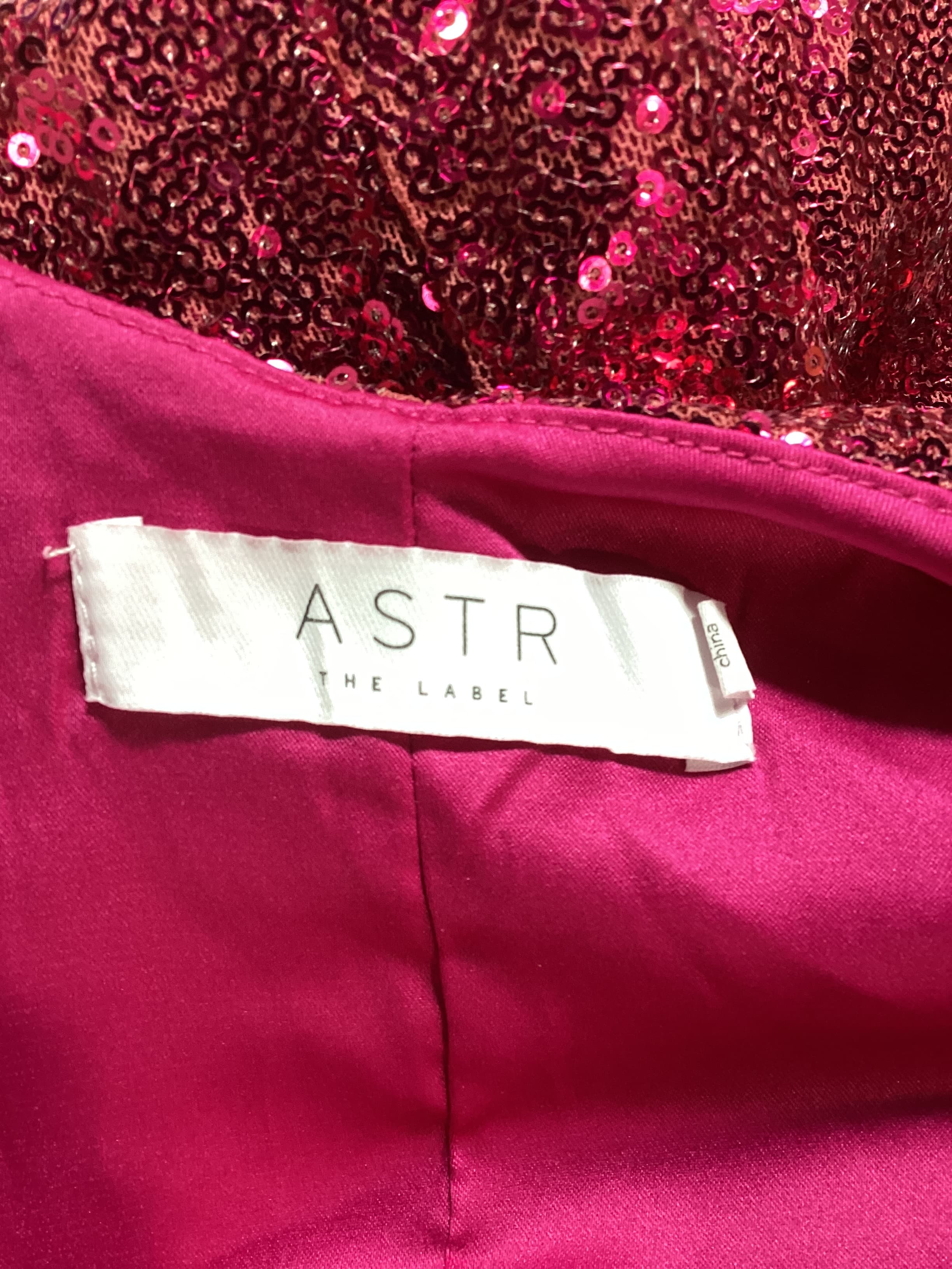 Blair Dress In Fuchsia - Image 2