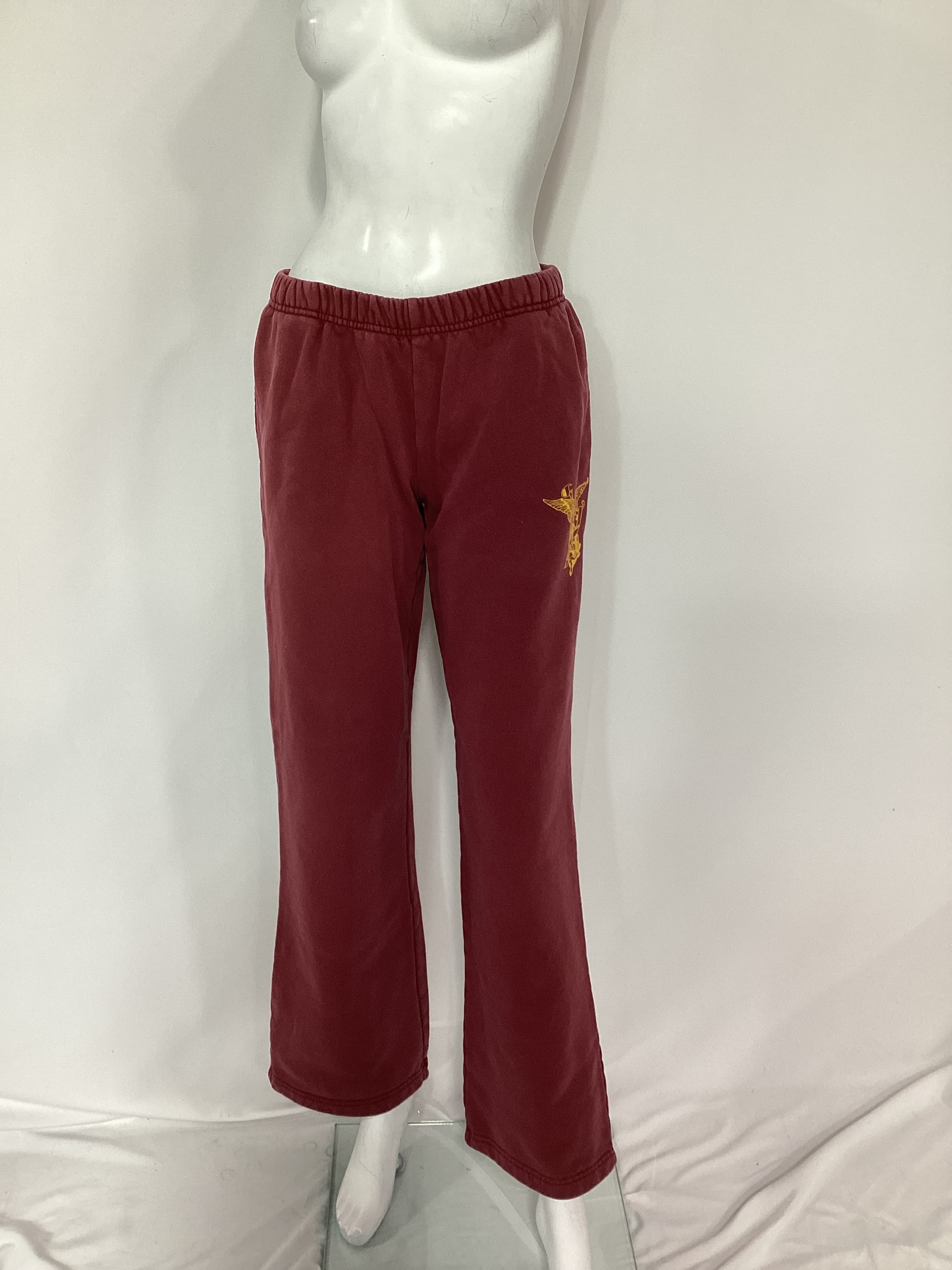 Champion X Danielle Guizio Reverse Weave Flare Sweatpants In Sun Dye Sepia Red - Image 4