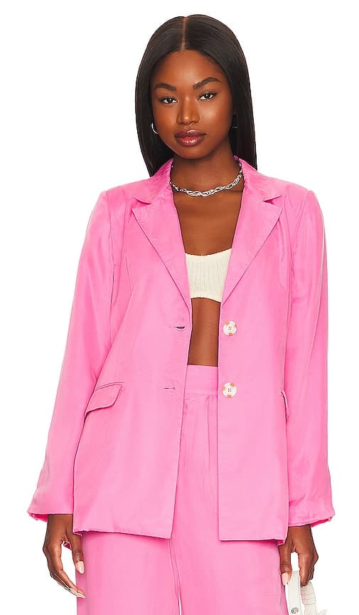 Lillian Curpo Blazer In Carnation - Image 1