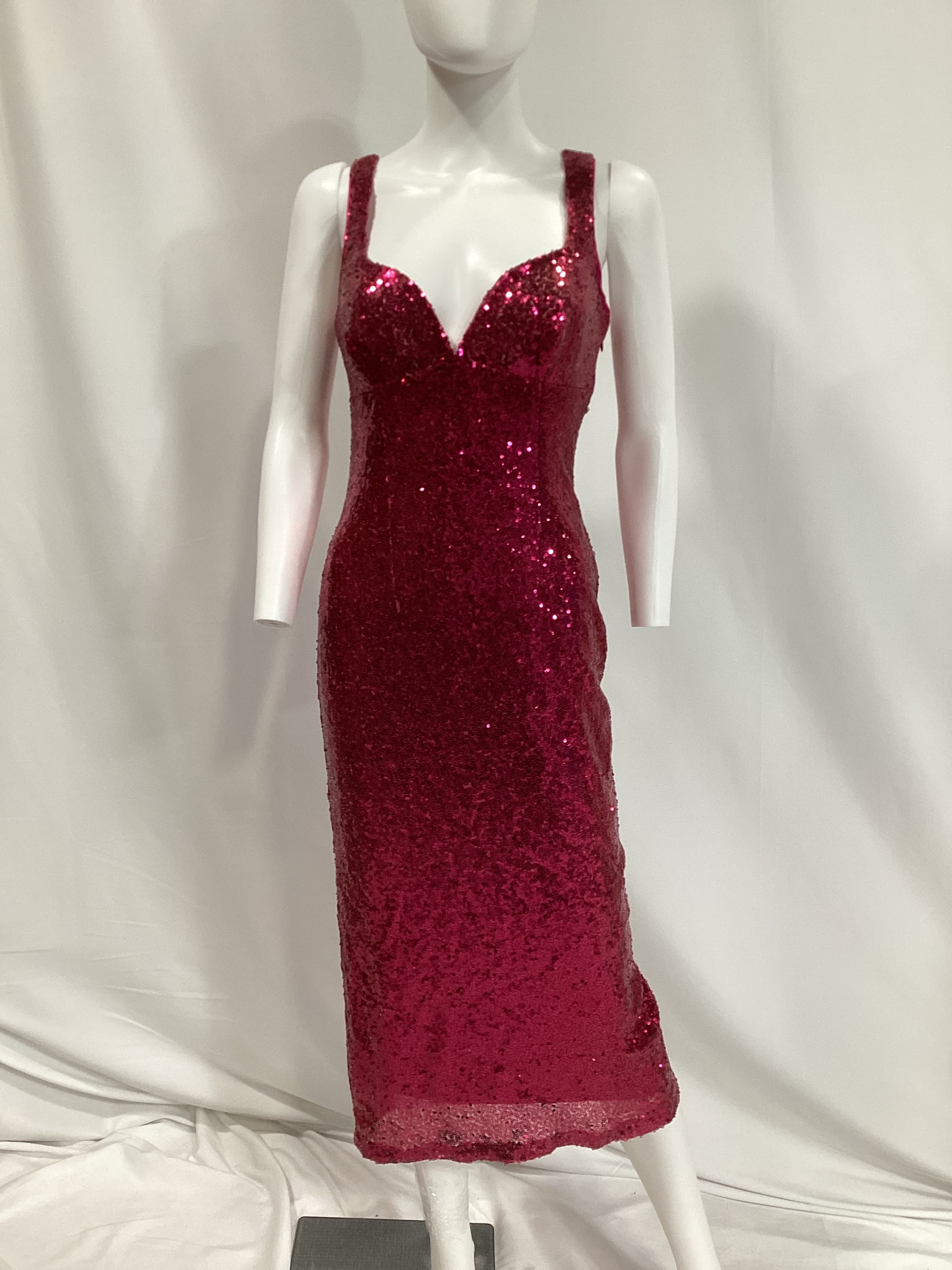 Blair Dress In Fuchsia - Image 4