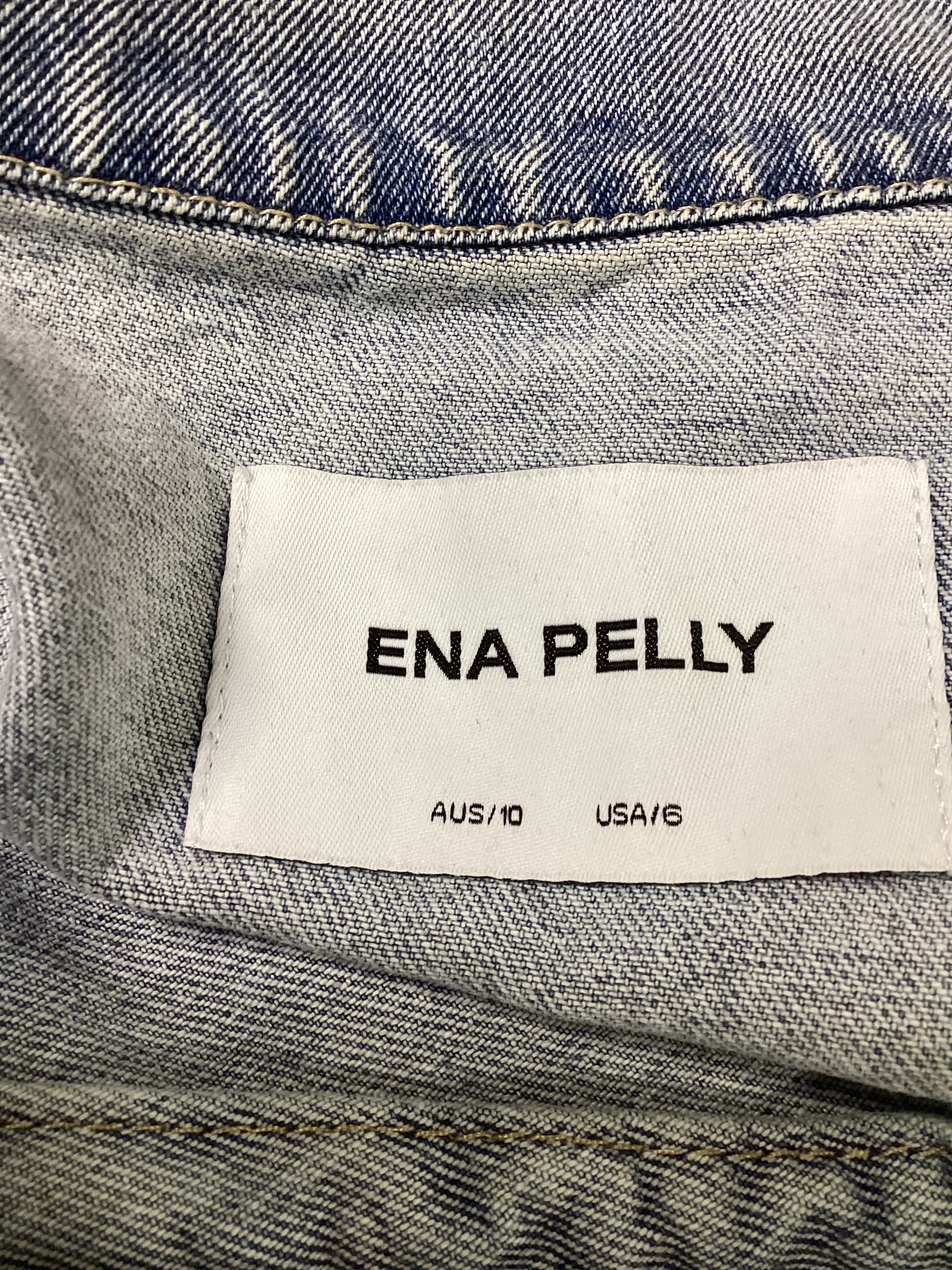 Kiera Denim Jacket In Mid Blue Wash - Image 4