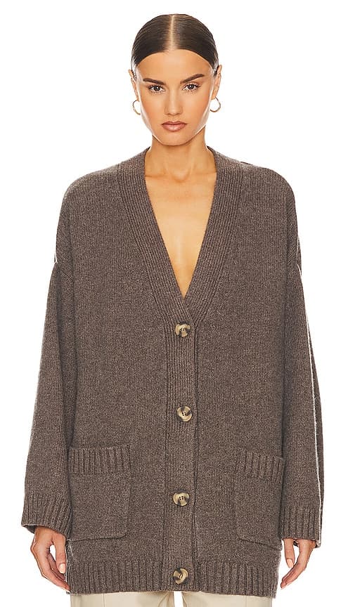 Tania Cardigan In Brown - Image 1